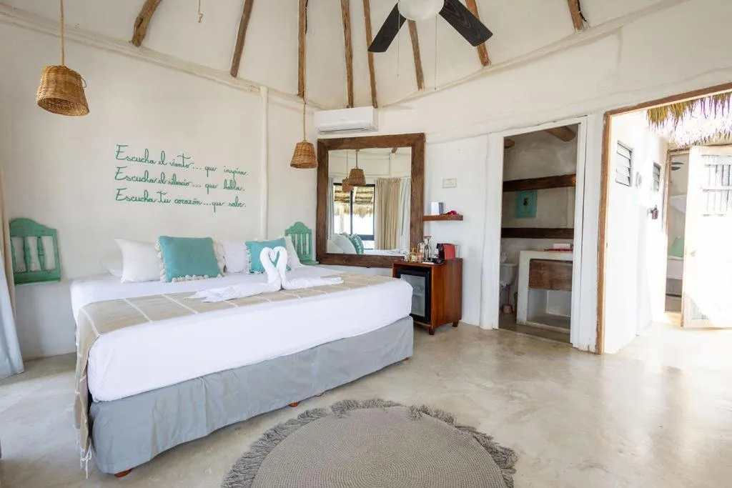 Bed in Punta Piedra Beach Posada