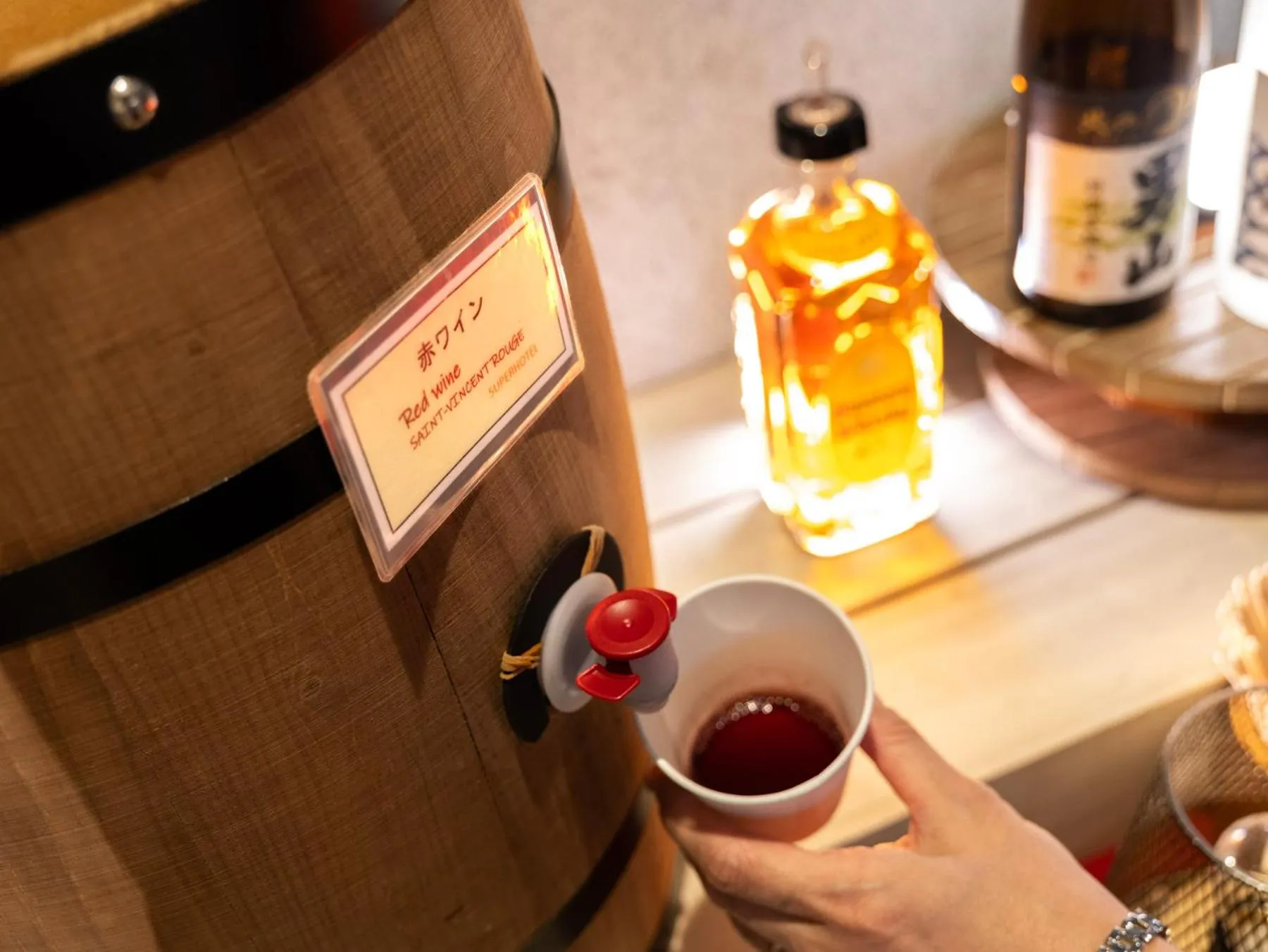 Drinks in Super Hotel Asahikawa