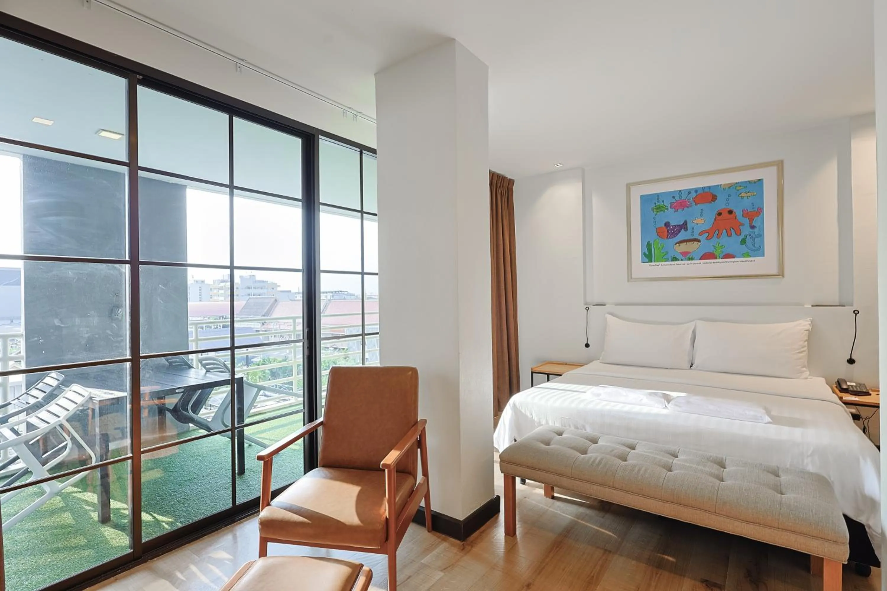 Bed in The Royal River Hotel