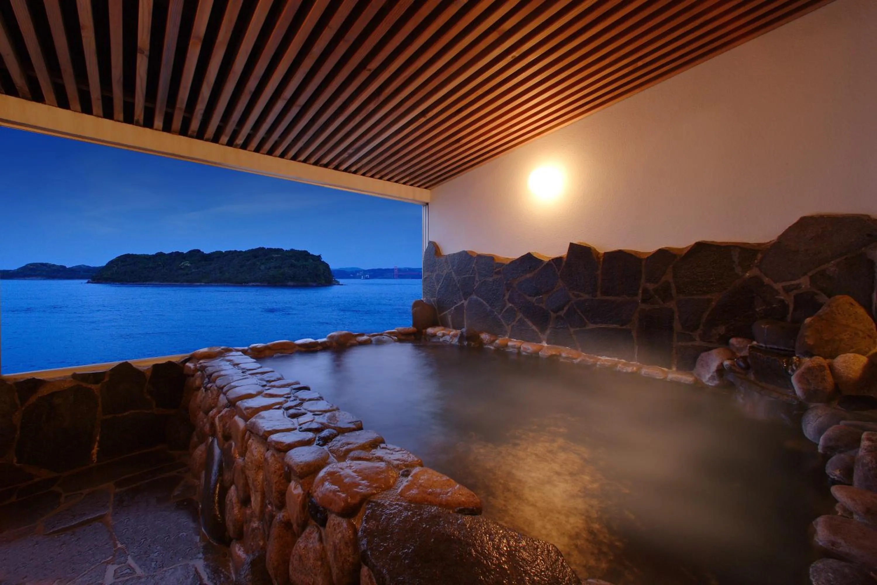 Hot Spring Bath in Hirado Kaijyo Hotel