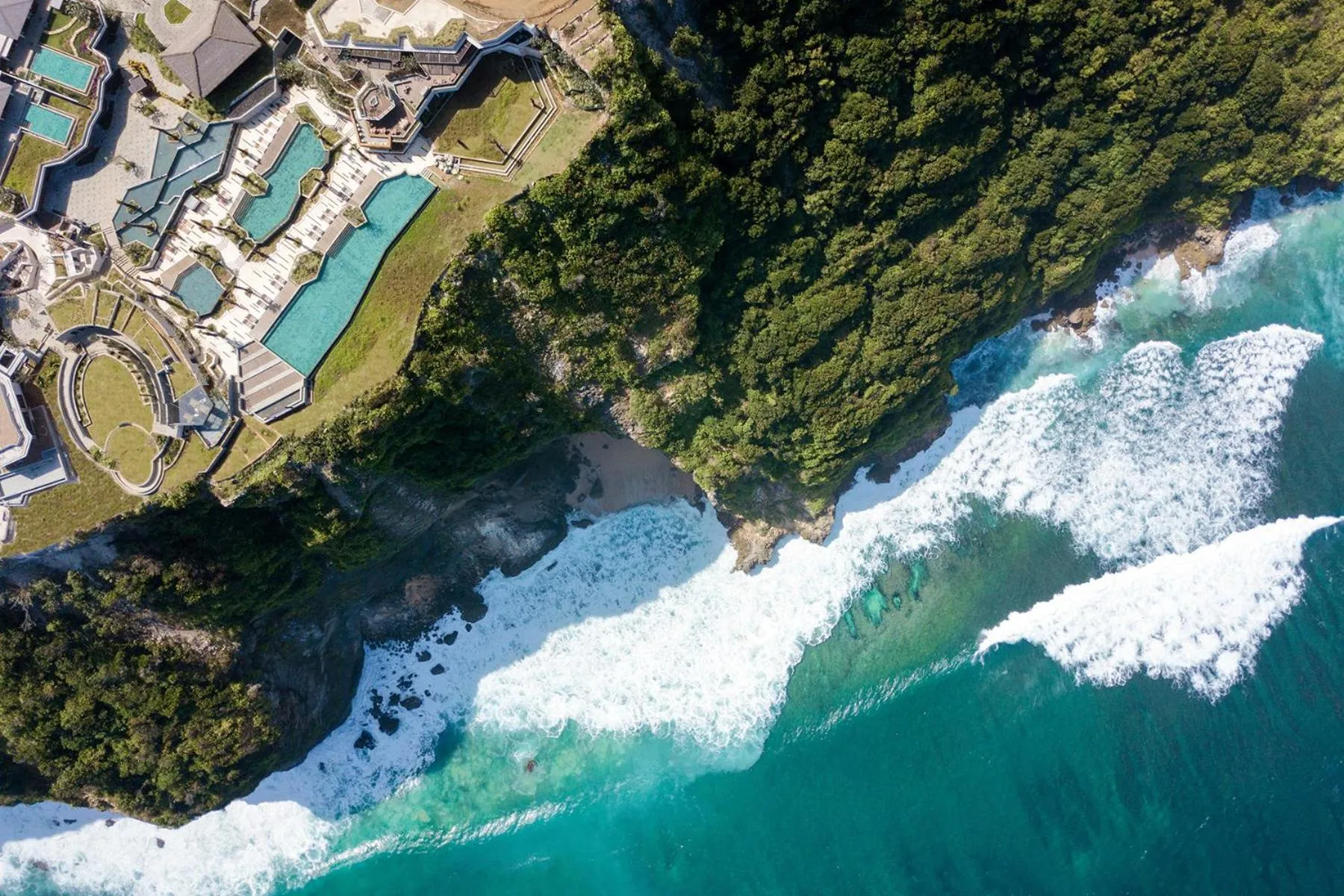 Bird's eye view in Six Senses Uluwatu