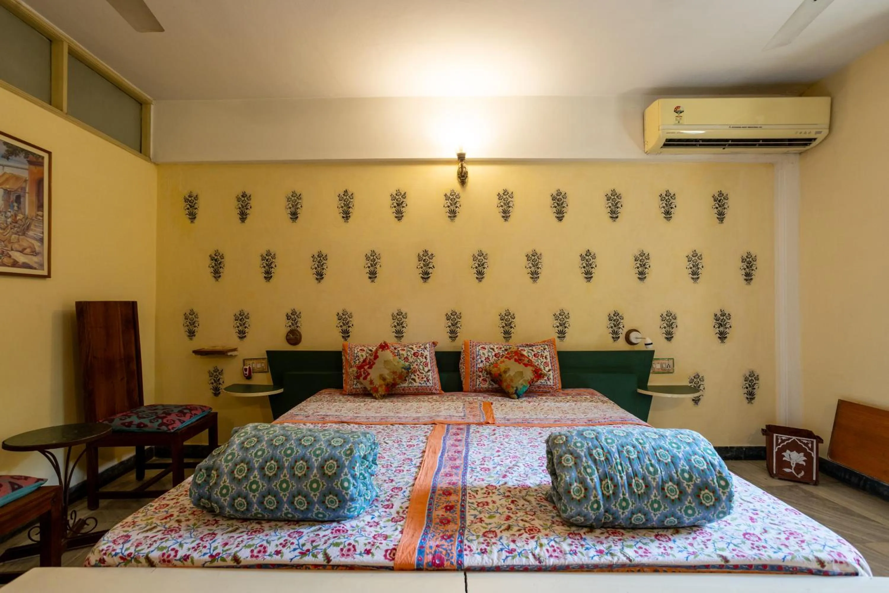 Bed in Jaipur Inn