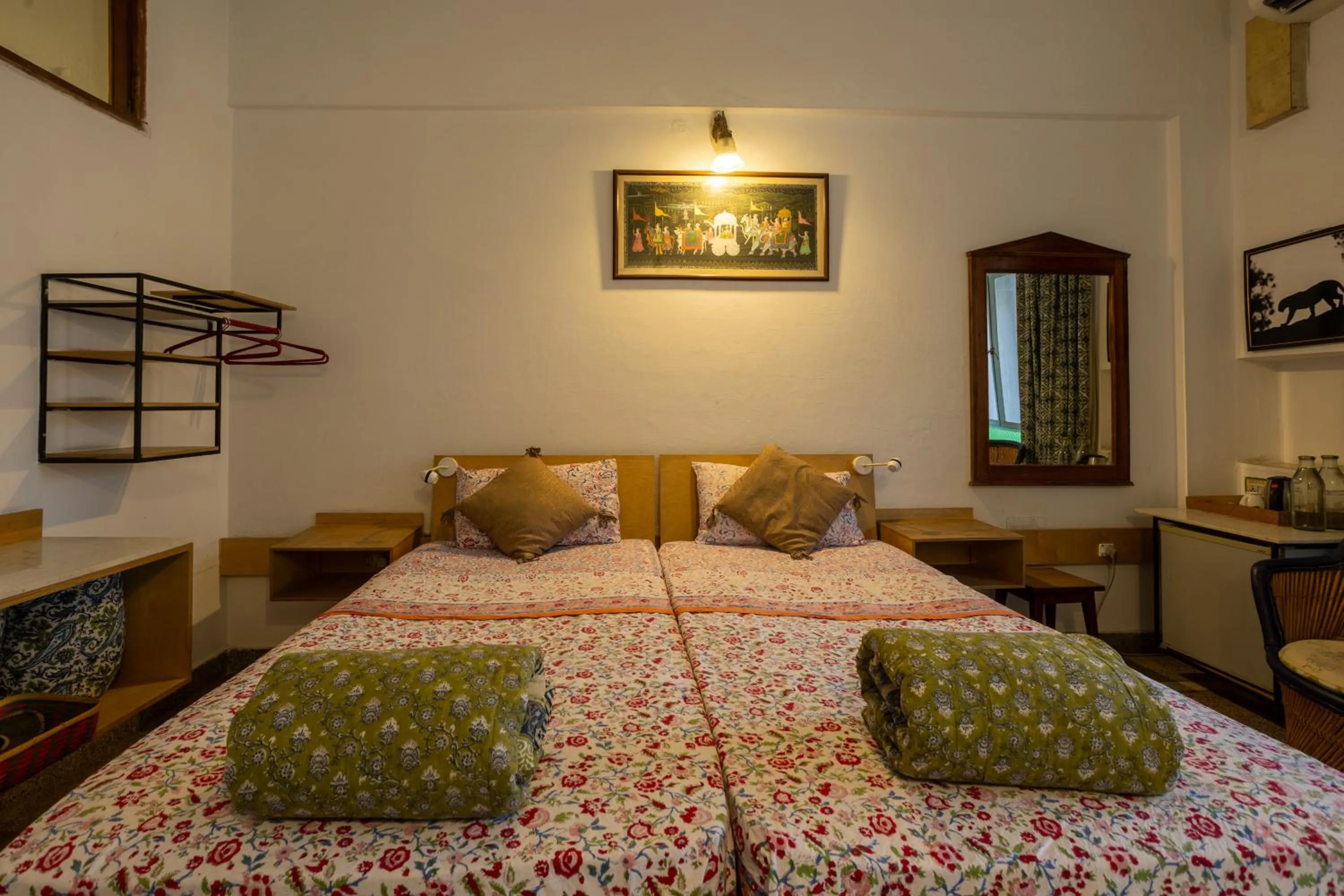 Bed in Jaipur Inn