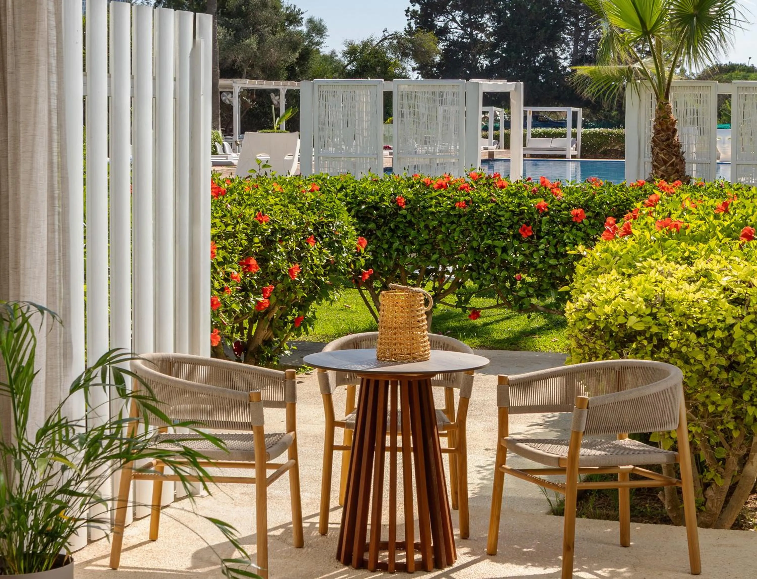 Patio in So White Beach Resort