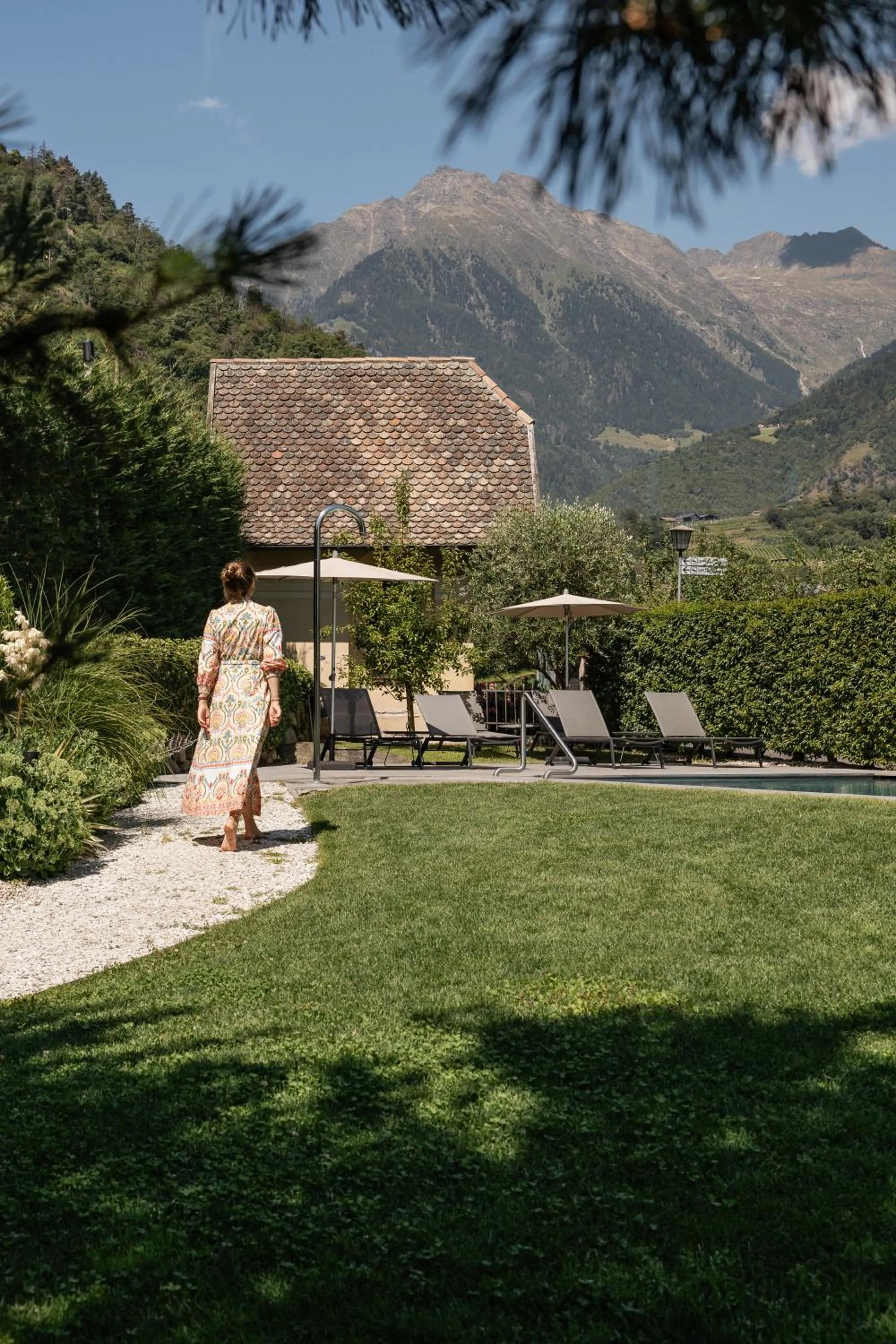 Garden view in Garni-Hotel Der Forsterhof