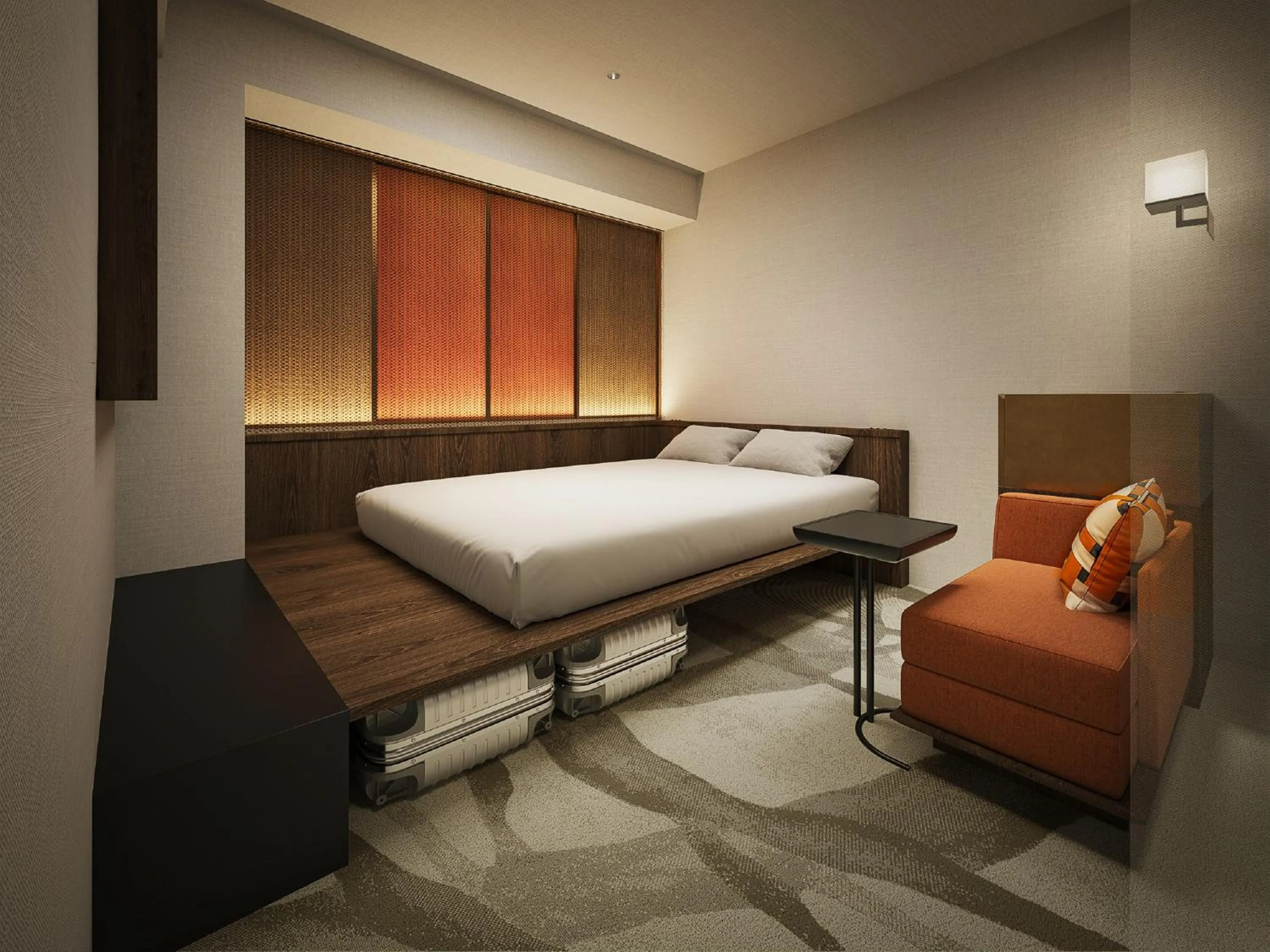 Bed in Hotel Elcient Kyoto Hachijoguchi