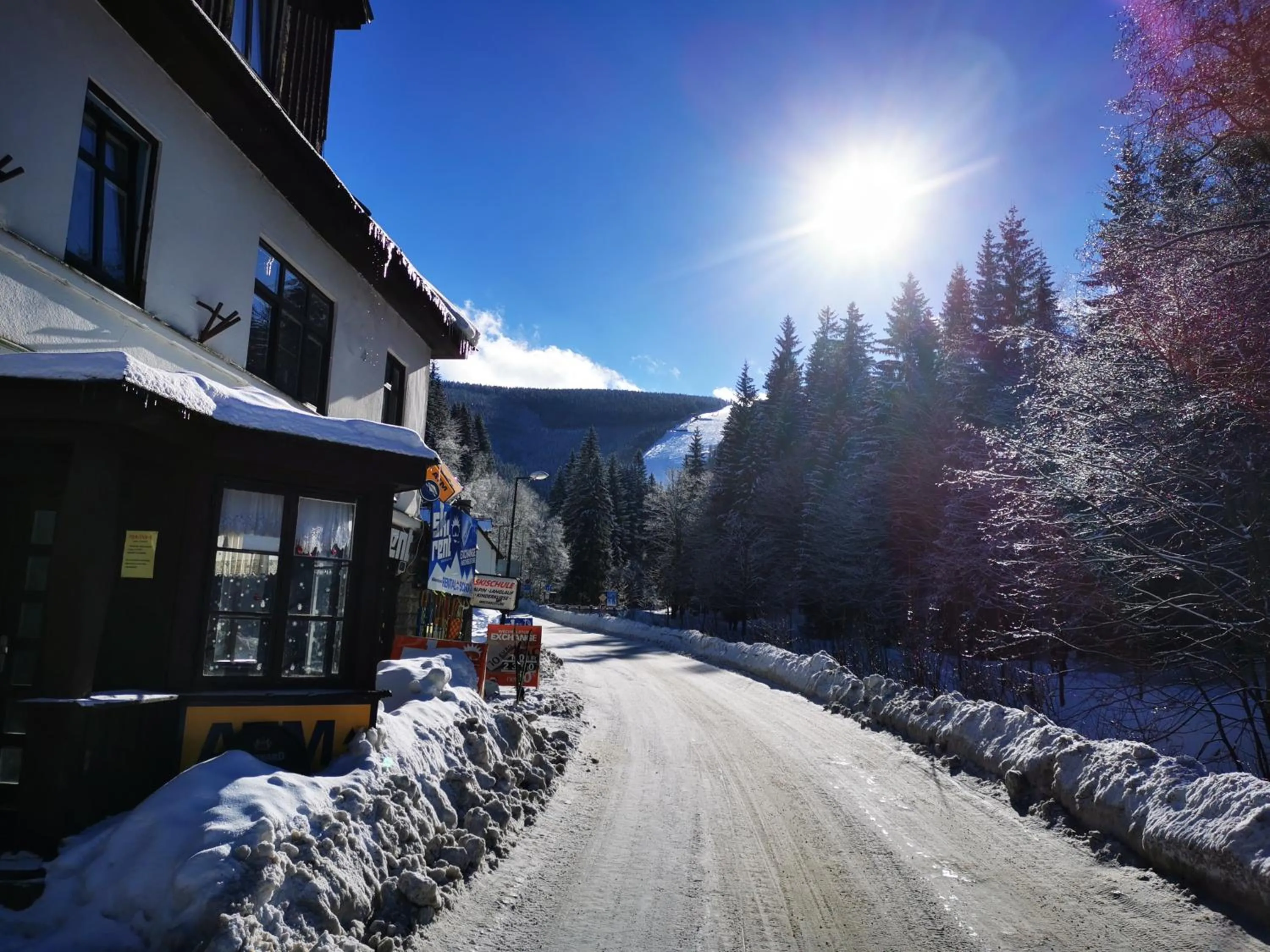 Mountain view in Hostel Fortuna