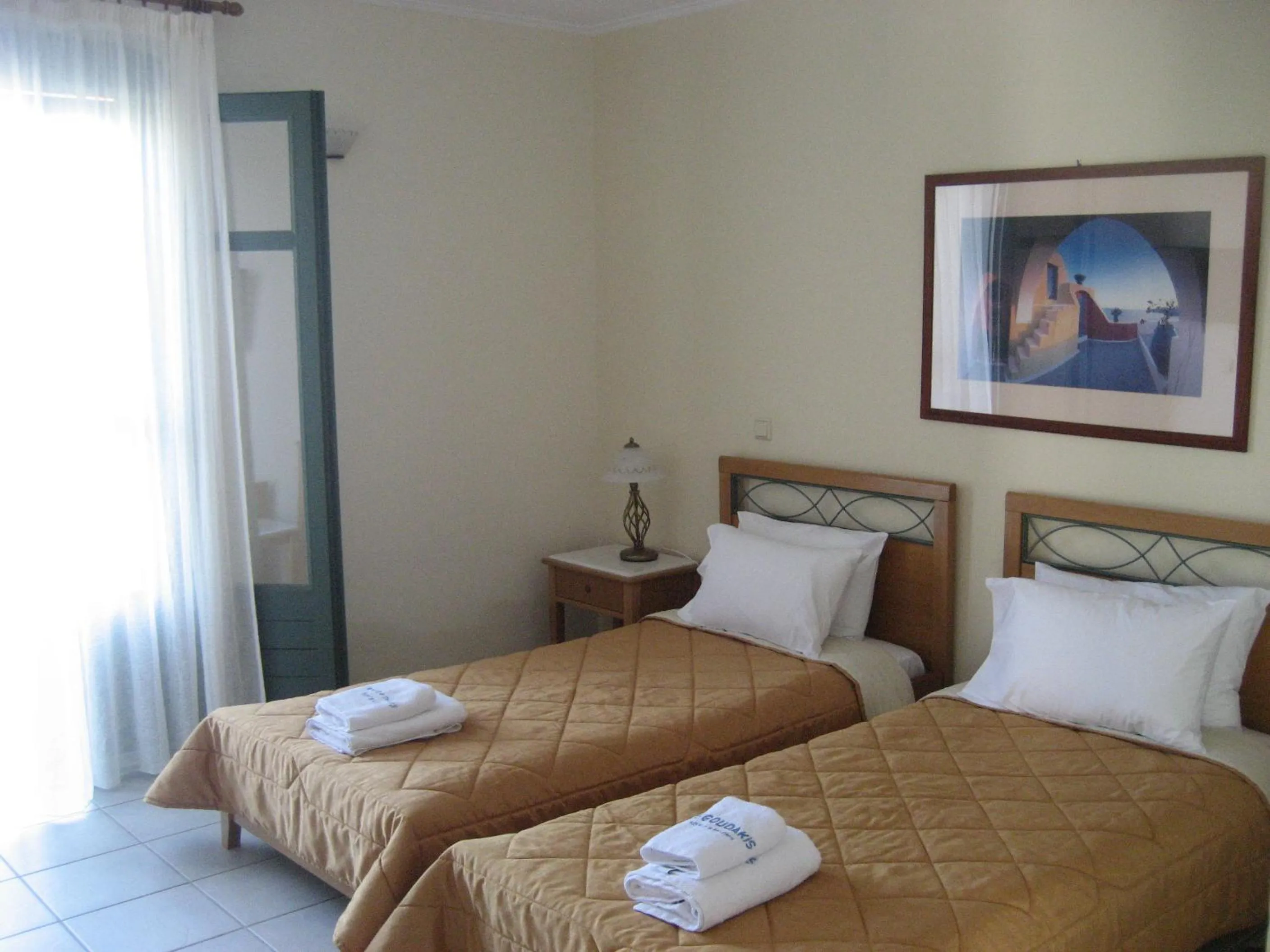 Bed in Kyveli Hotel Apartments