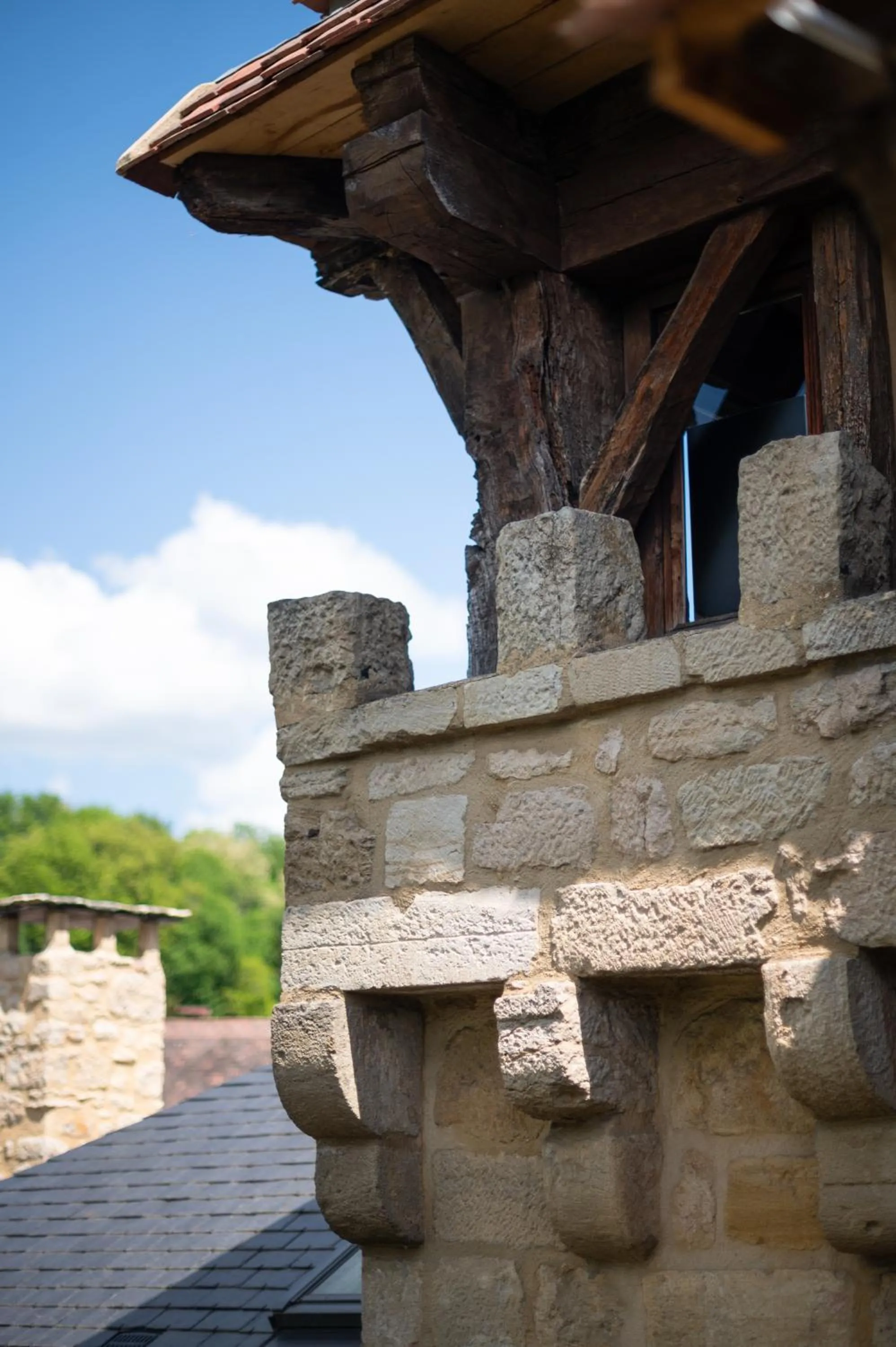 Decorative detail in Hôtel La Couleuvrine Sarlat Centre Ville