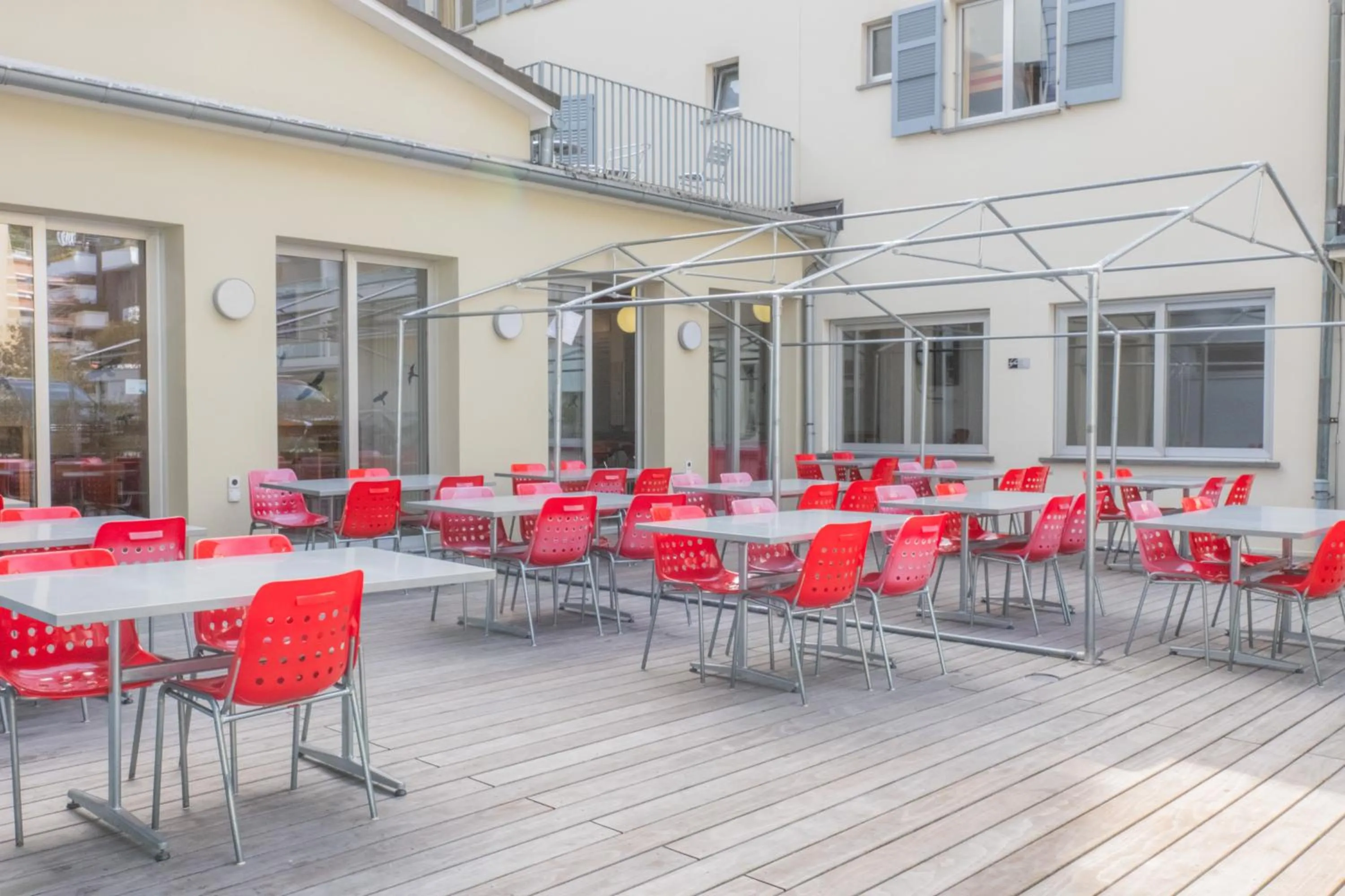 Balcony/Terrace in Locarno Youth Hostel