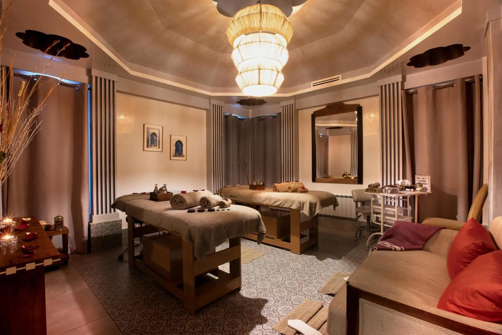 Spa and wellness centre/facilities in Palais Mirage d'Atlas, Suites de Luxe & Spa