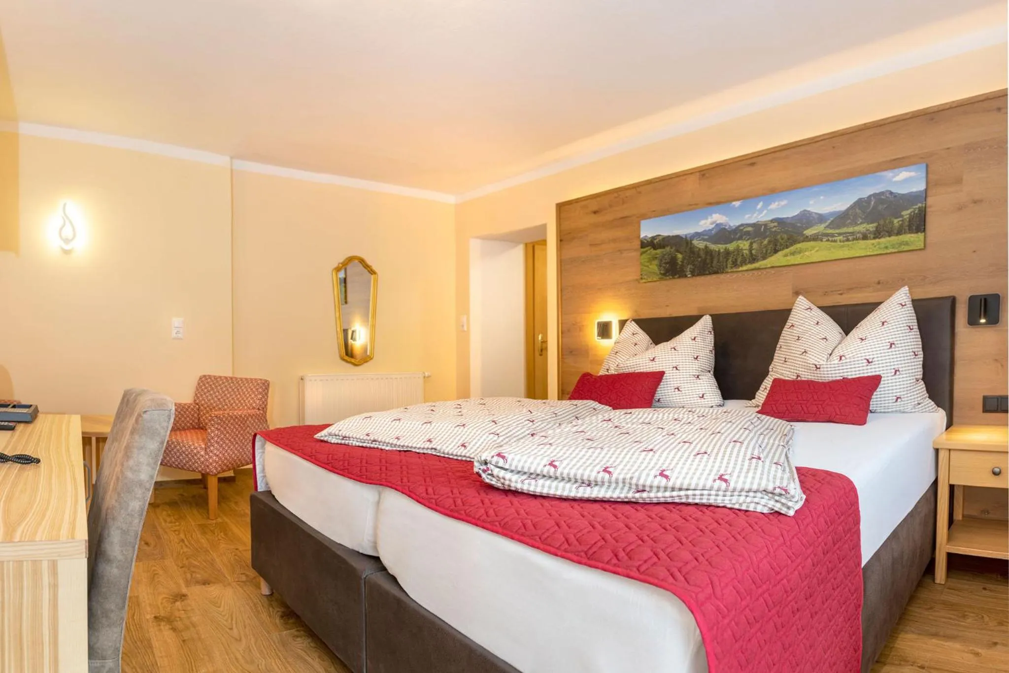 Photo of the whole room, Bed in Hotel Schneeberger