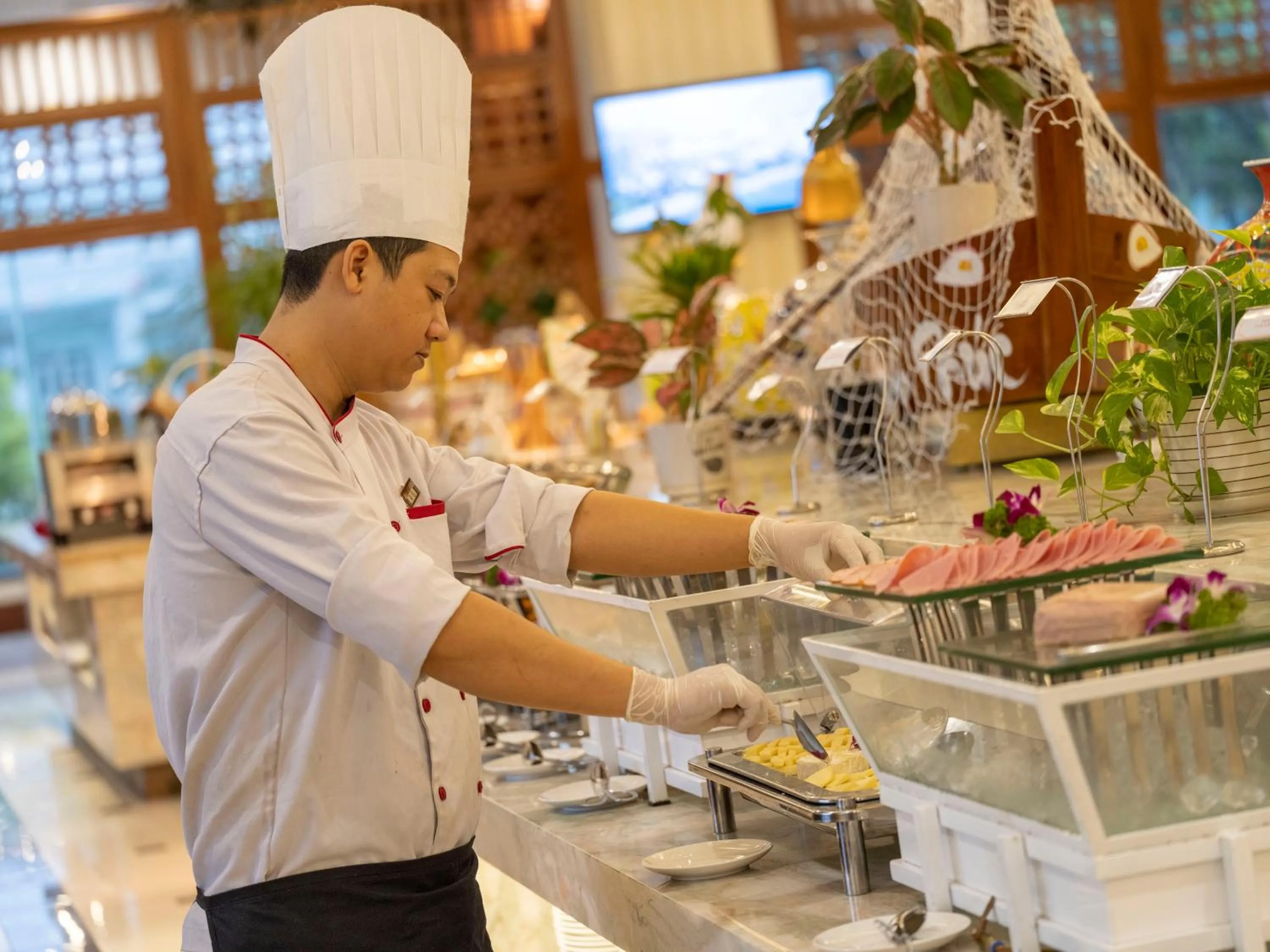 Buffet breakfast in DLG Hotel Danang