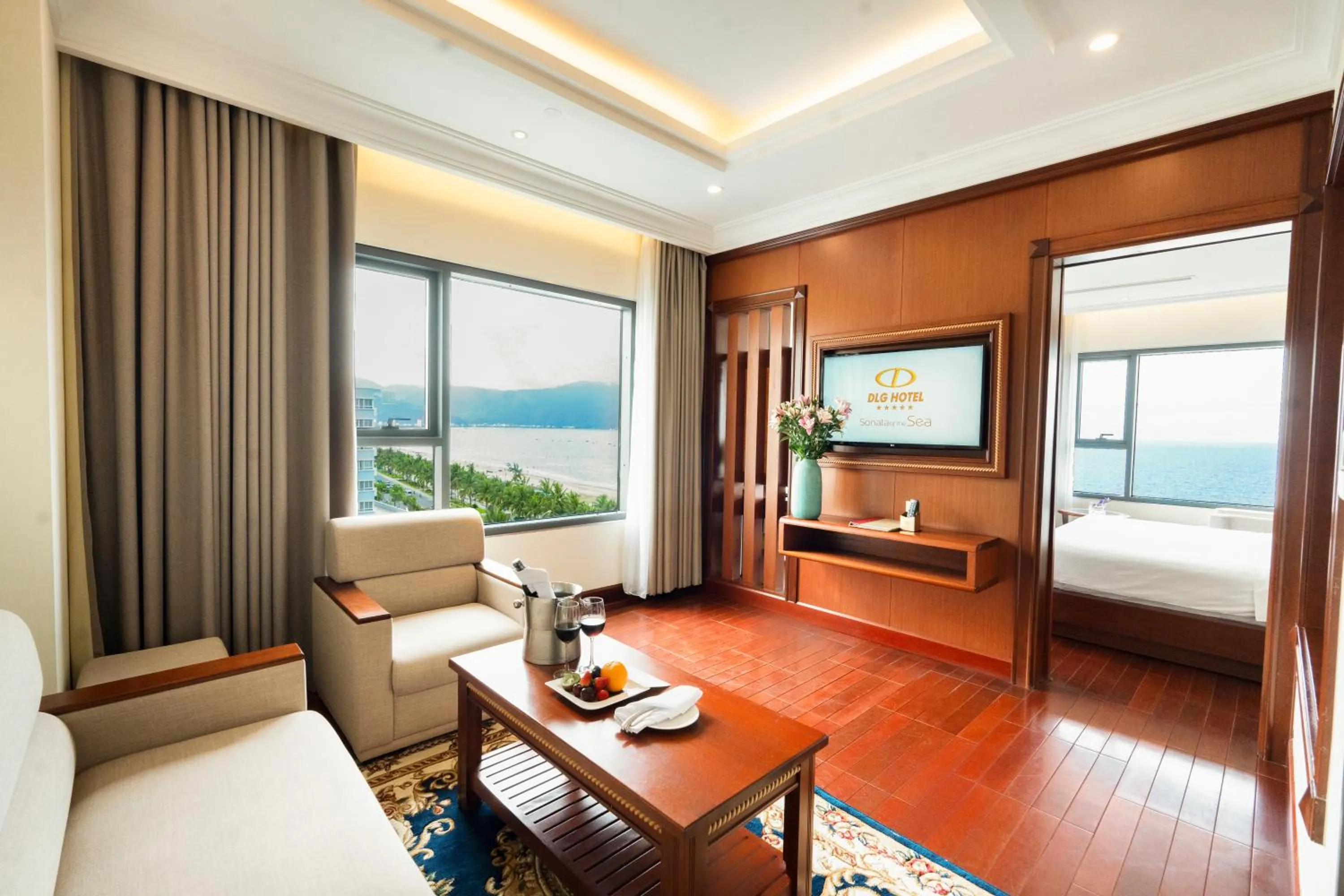 Living room, Bed in DLG Hotel Danang