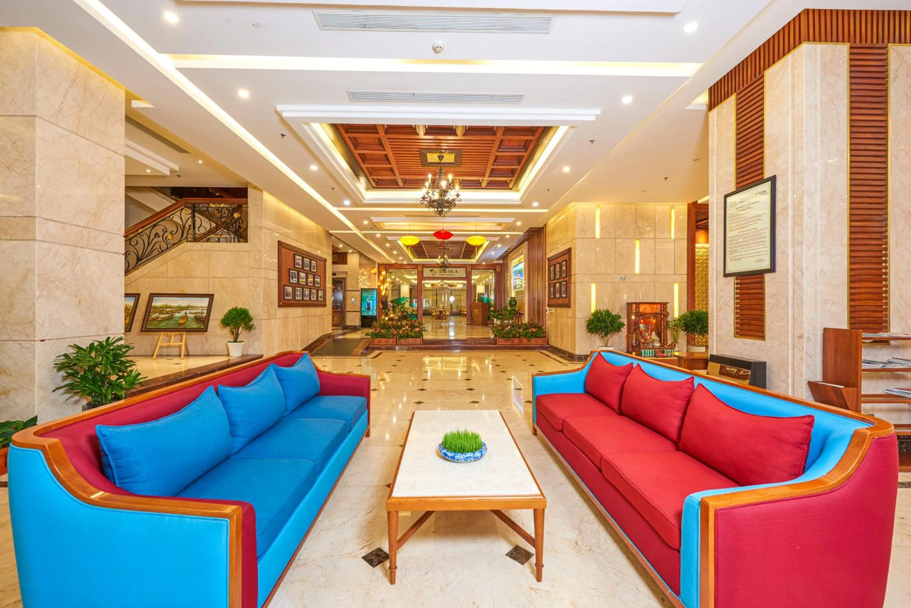 Lobby or reception in DLG Hotel Danang
