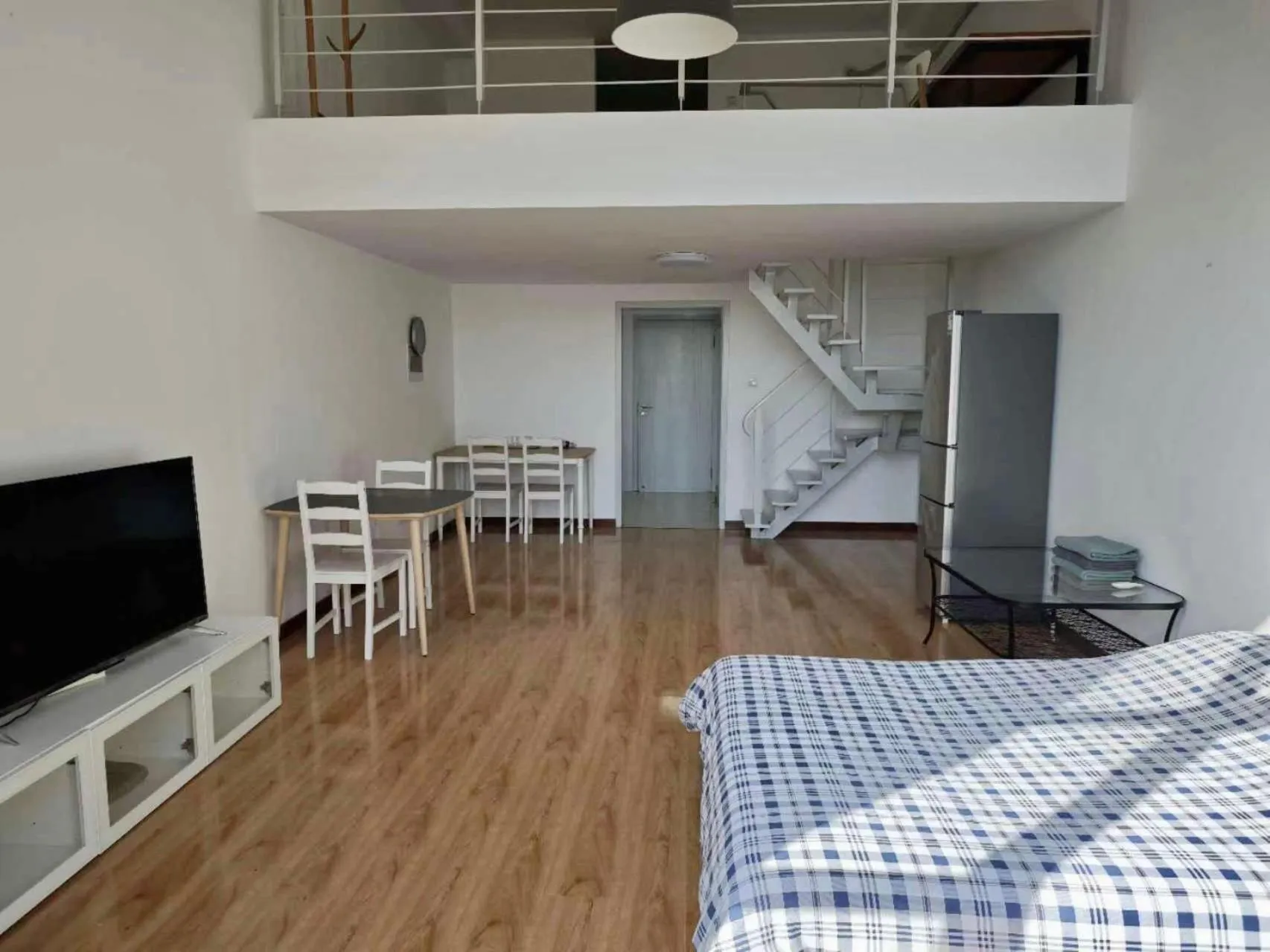 Bed in iNestin Shanghai Apt Xinjinqiao Road