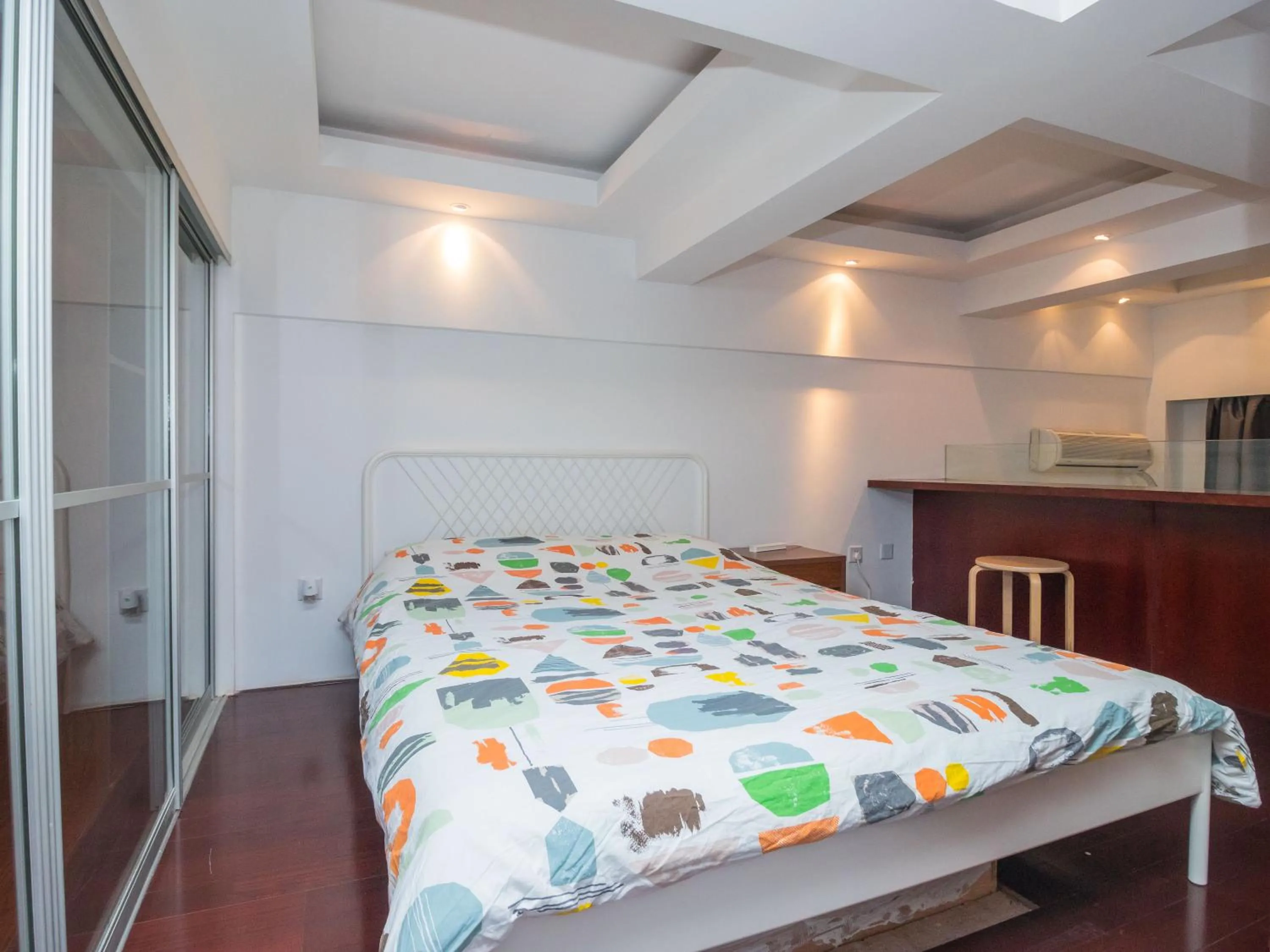 Bedroom, Bed in iNestin Shanghai Apt Hongfeng Road