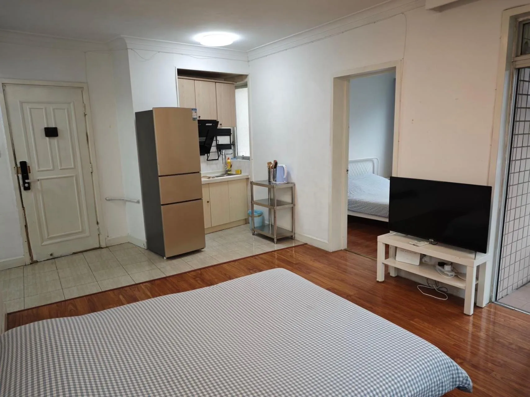 Bed in iNestin Shanghai Apt Hongfeng Road