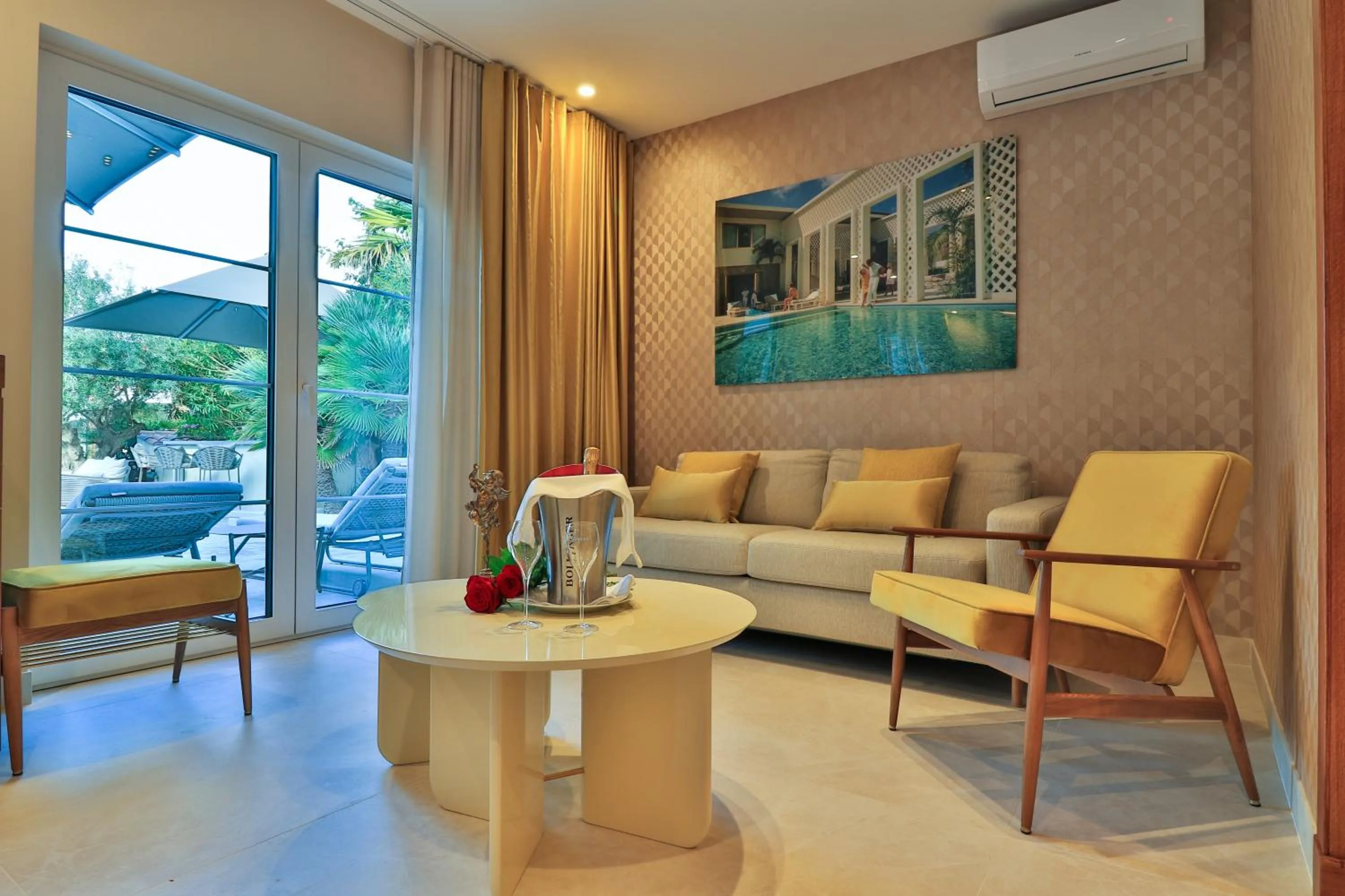 Living room in Hostellerie La Farandole