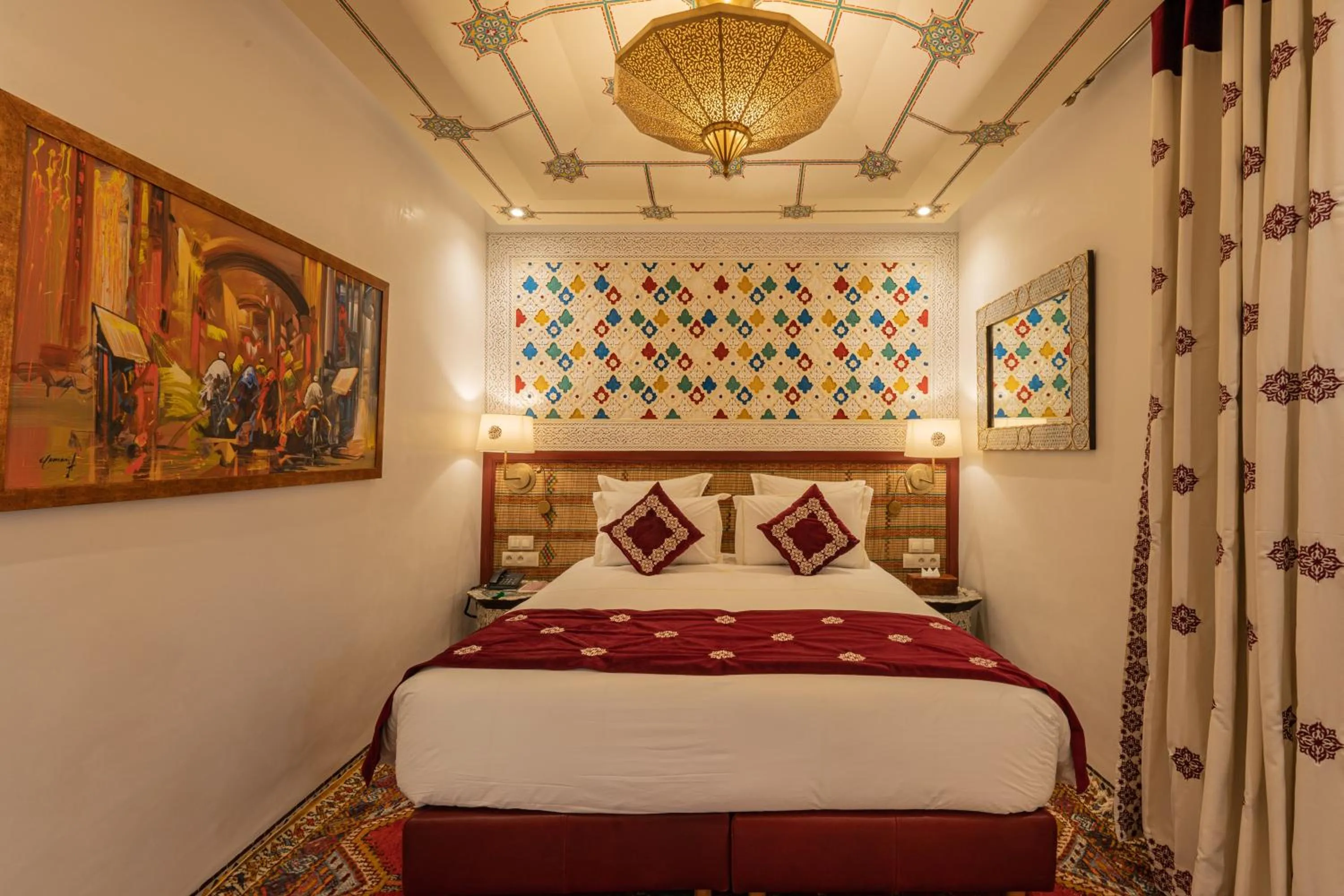 Bed in La Maison Arabe Hotel, Spa & Cooking Workshops