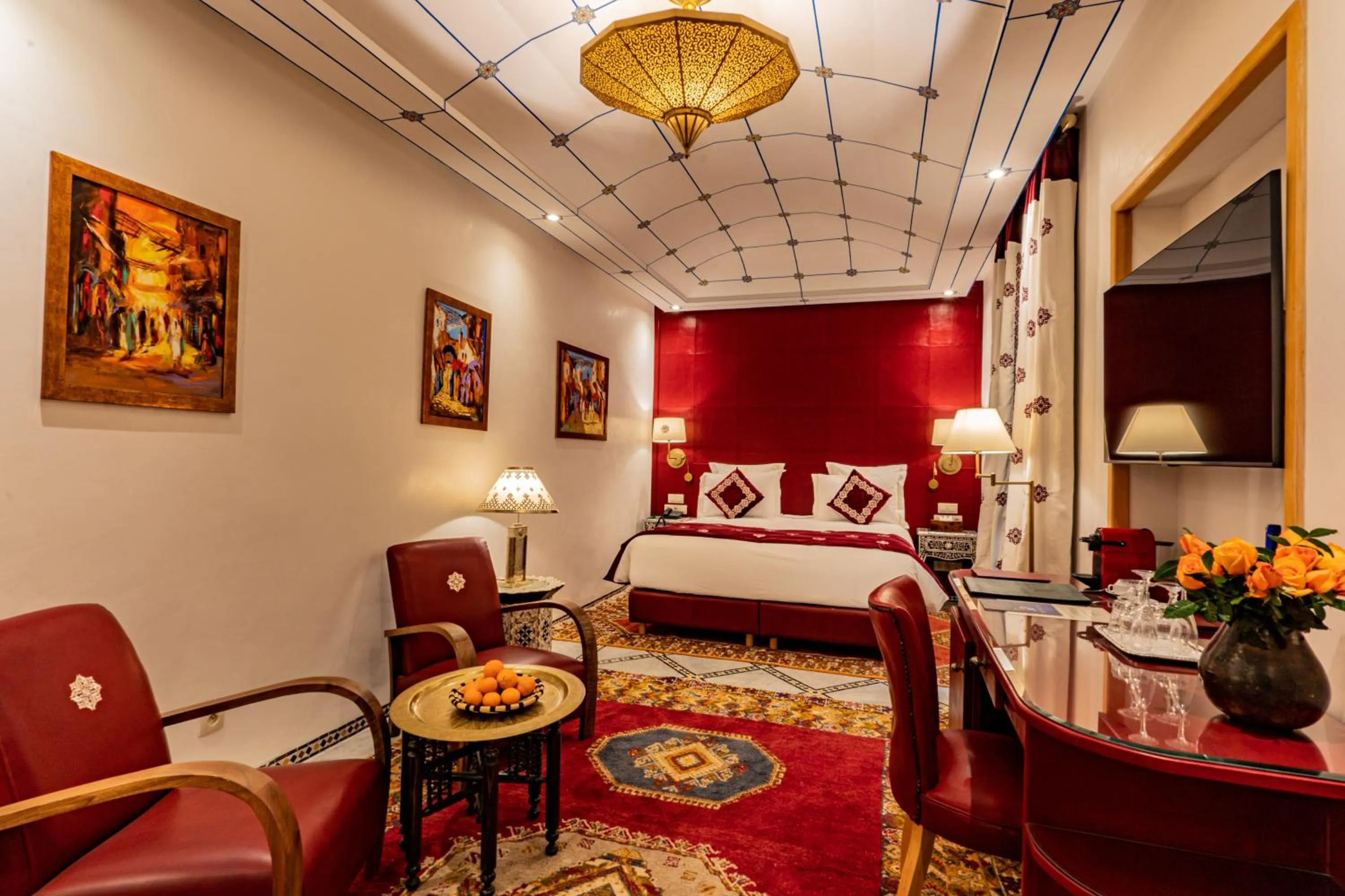 Bedroom, Bed in La Maison Arabe Hotel, Spa & Cooking Workshops