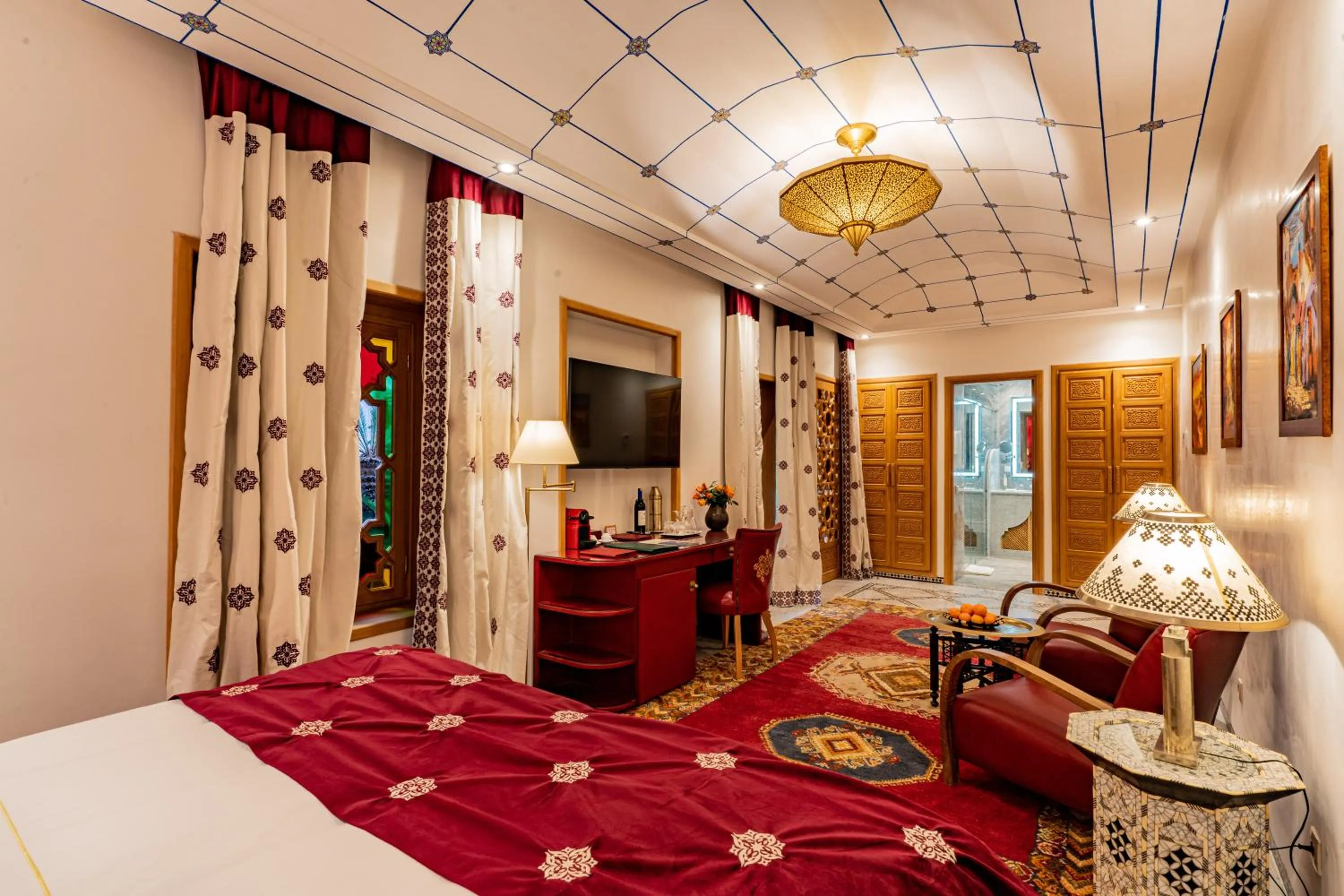 Bedroom, Bed in La Maison Arabe Hotel, Spa & Cooking Workshops