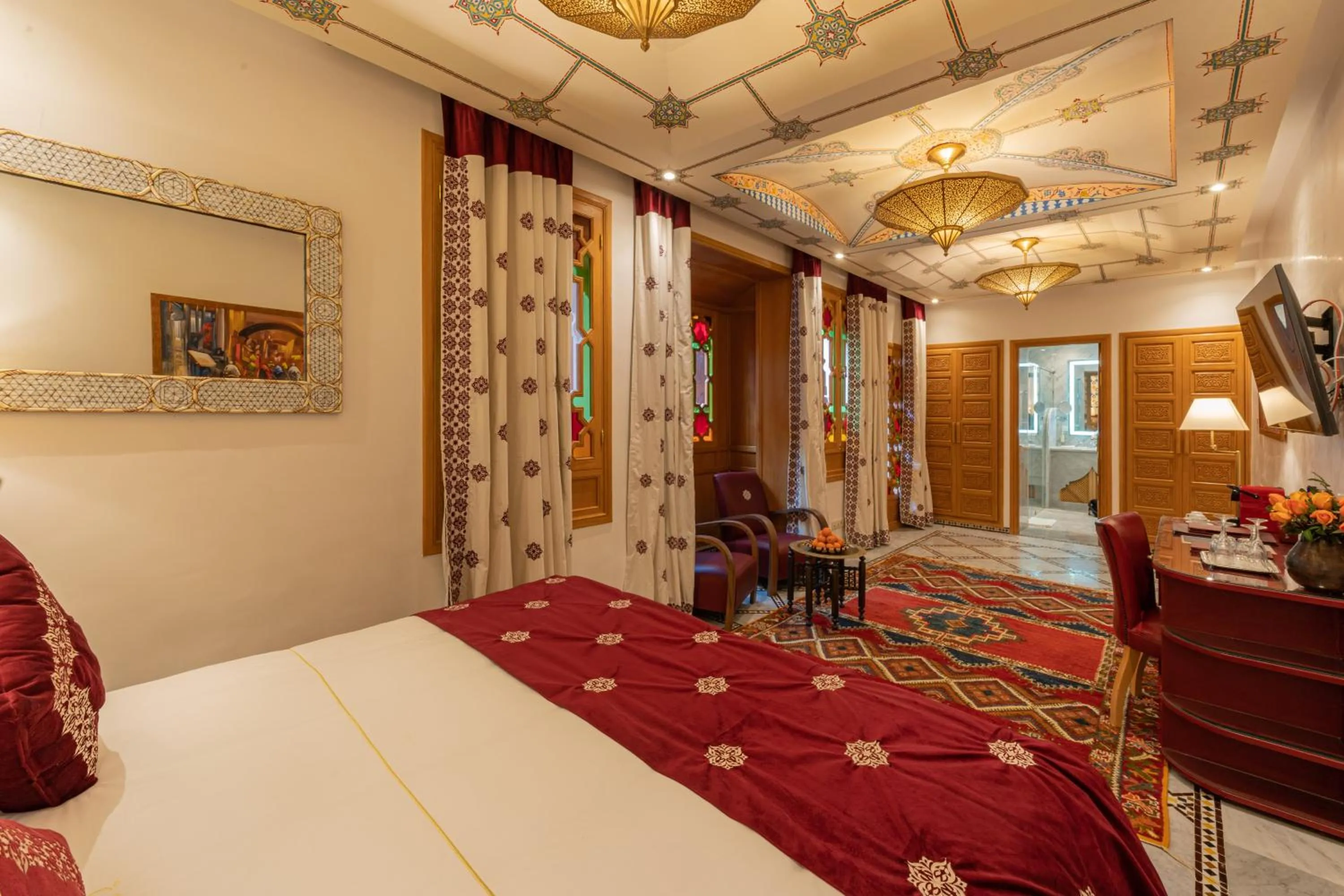 Bed in La Maison Arabe Hotel, Spa & Cooking Workshops