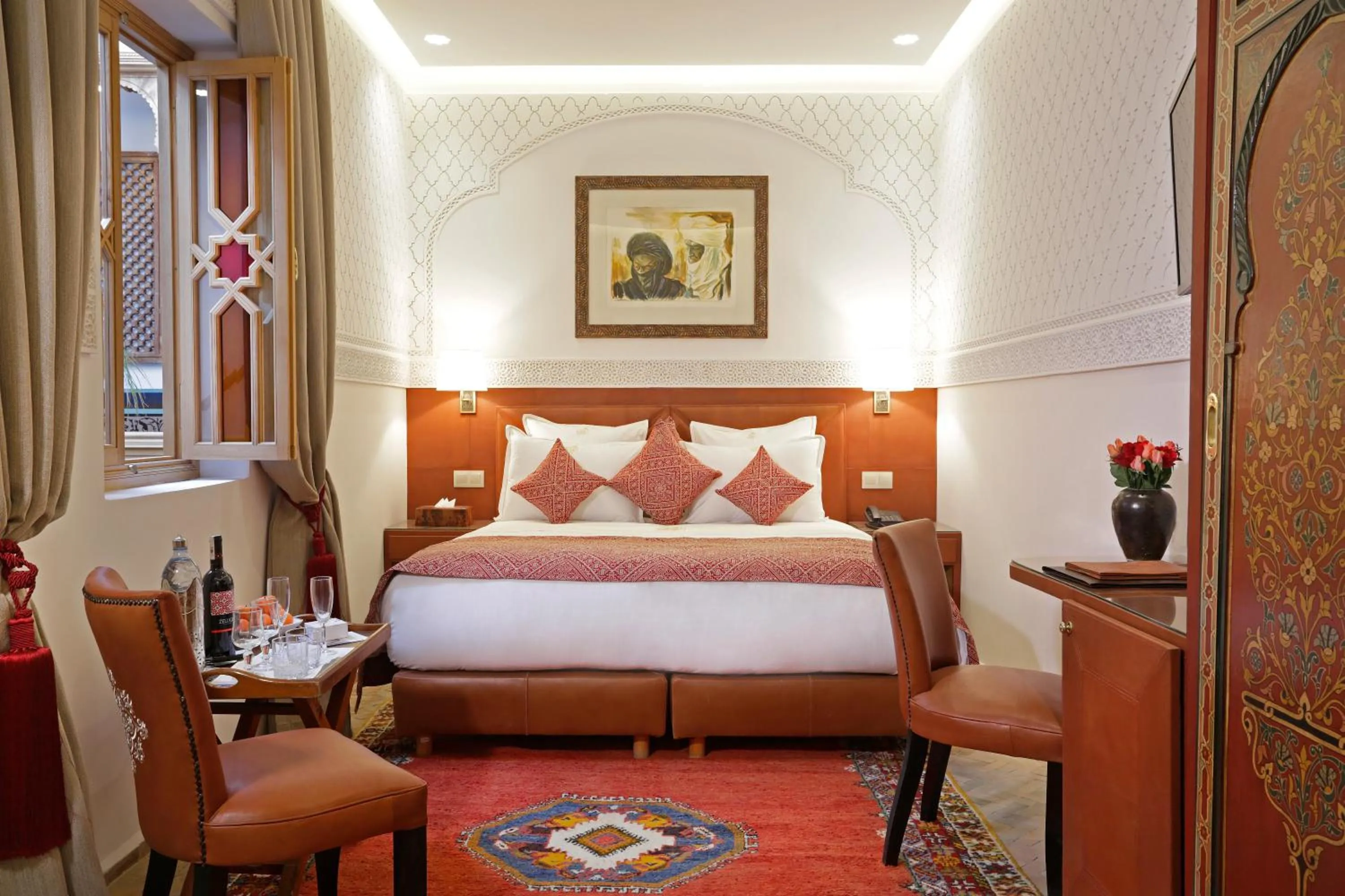 Bed in La Maison Arabe Hotel, Spa & Cooking Workshops