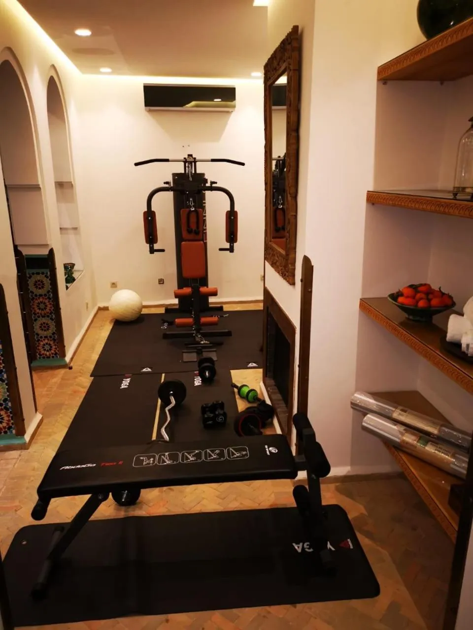 Fitness centre/facilities in La Maison Arabe Hotel, Spa & Cooking Workshops