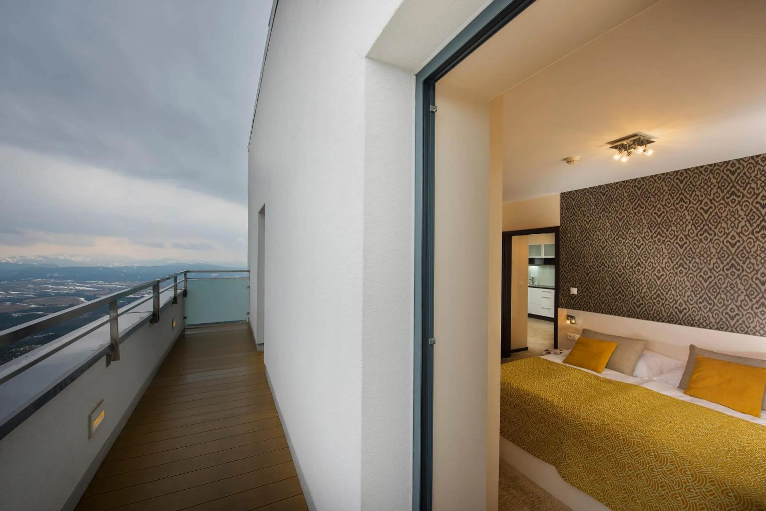 View (from property/room), Bed in Hotel Panorama Resort