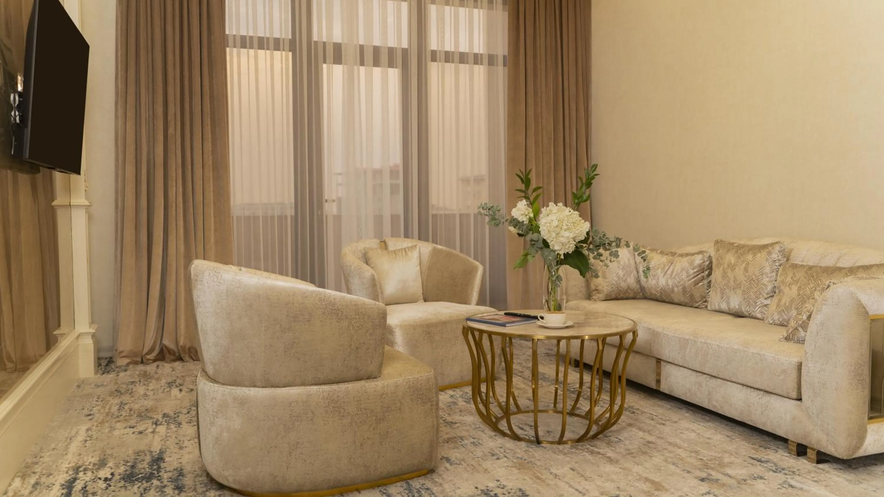 Seating area in DiliMah Premium Luxury