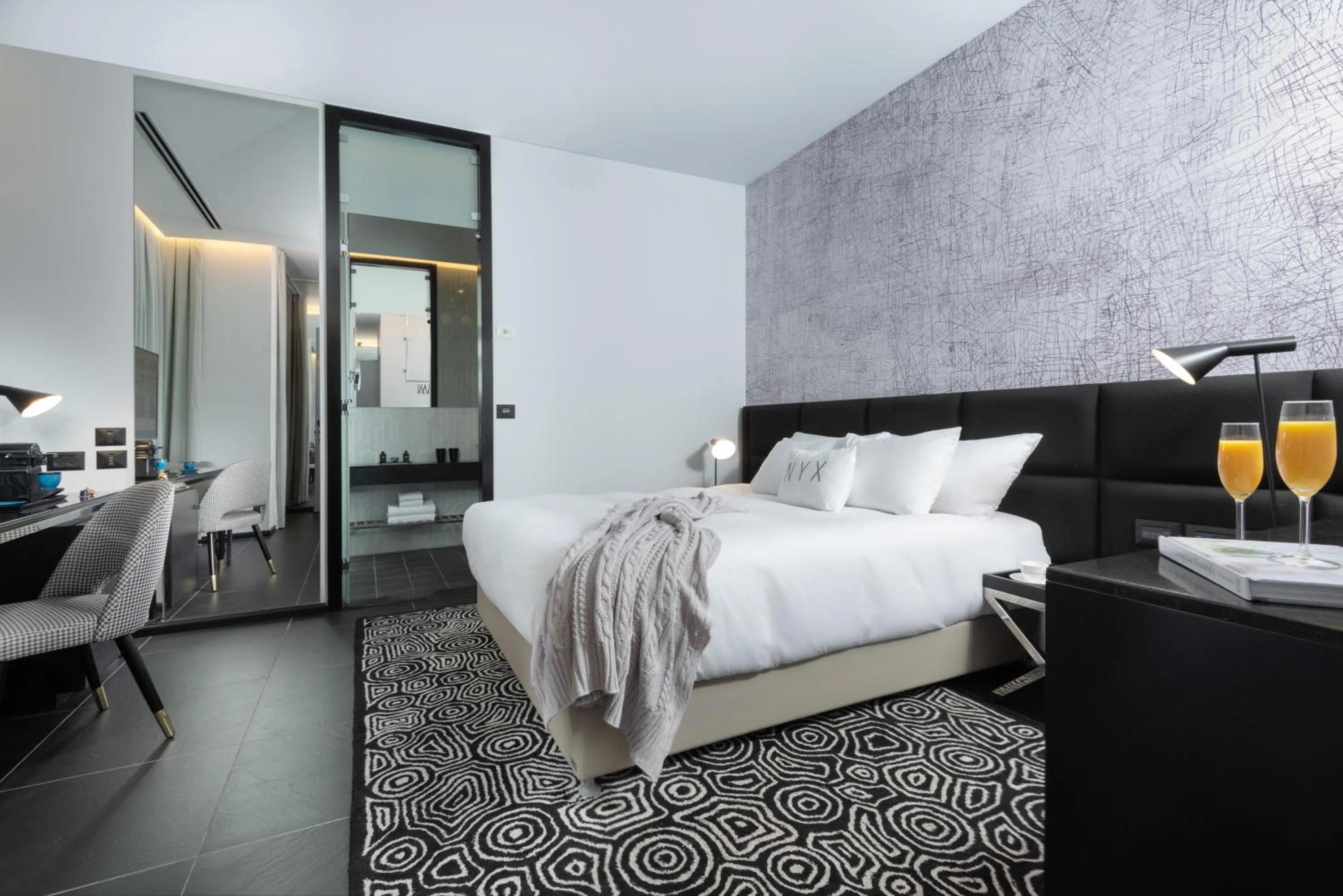 Living room, Bed in NYX Herzliya