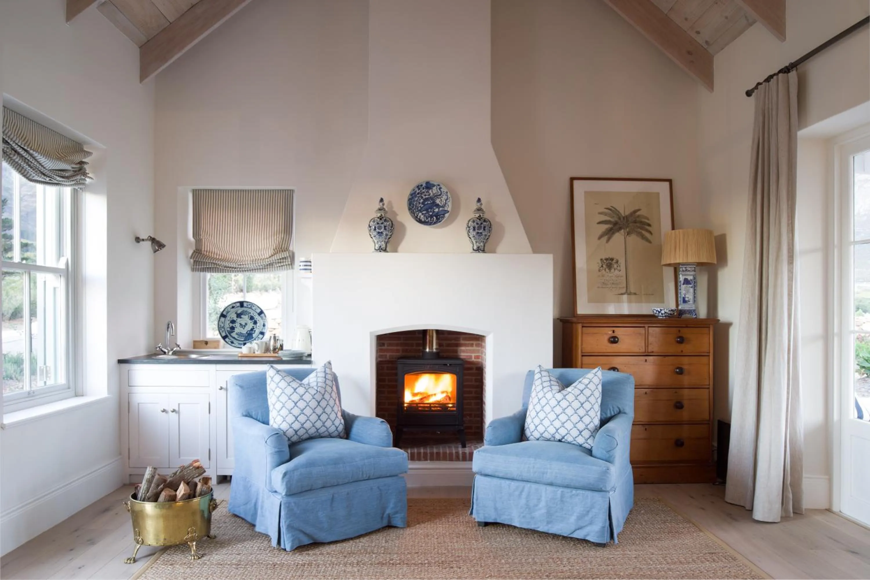 Living room in La Cotte Orchard Cottages