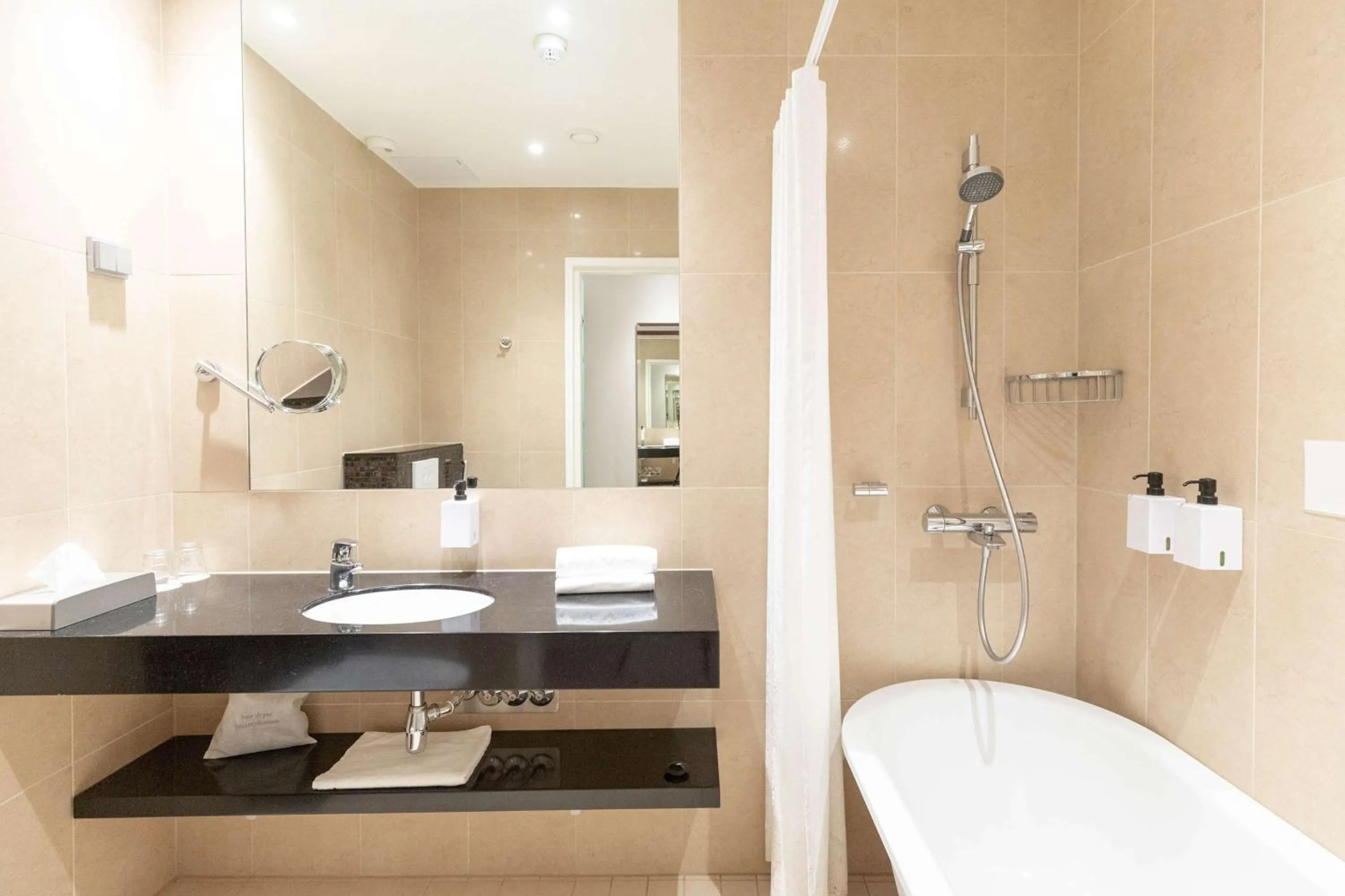 Bathroom in Scandic Atlas