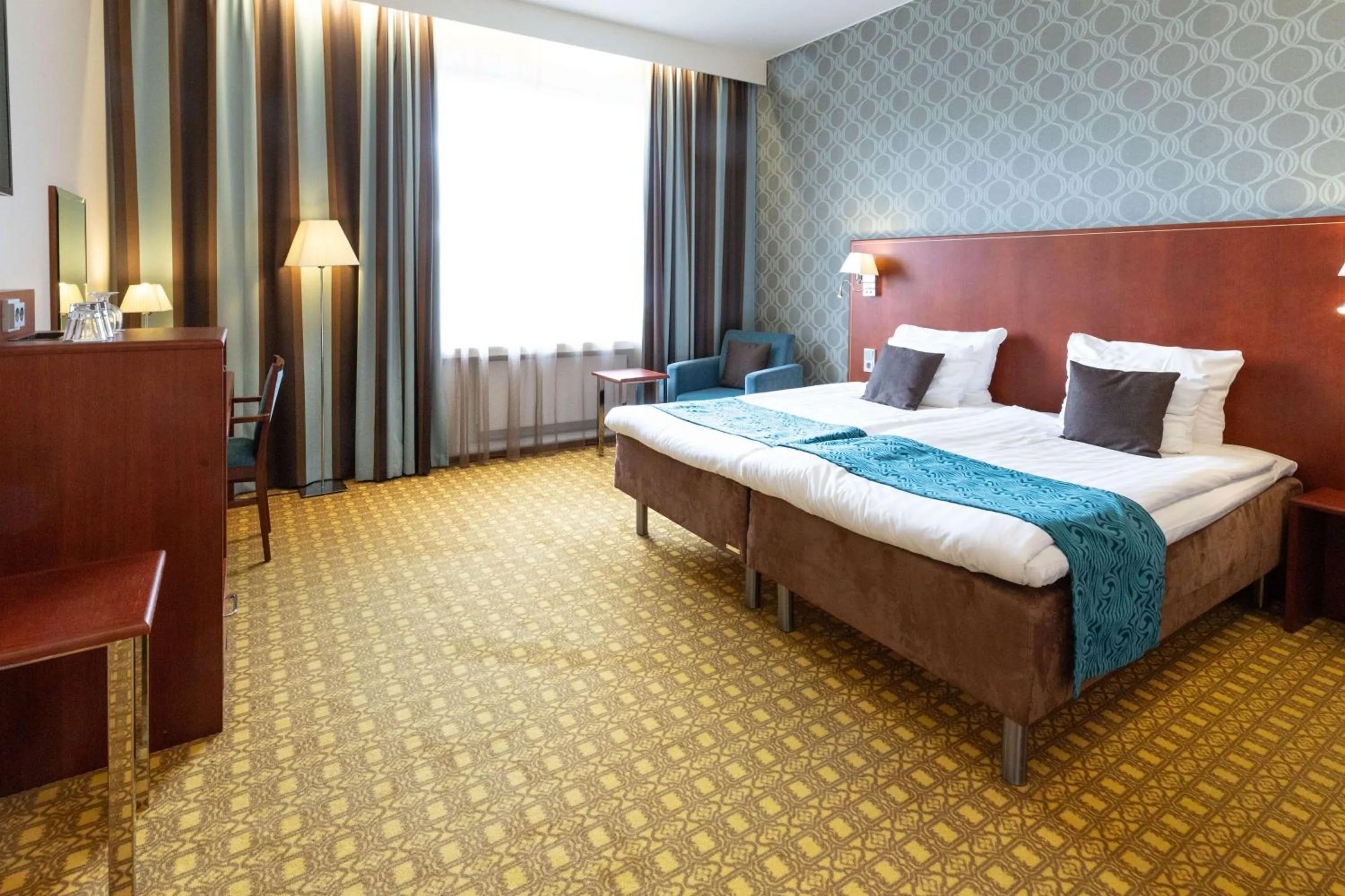 Bedroom, Bed in Scandic Atlas