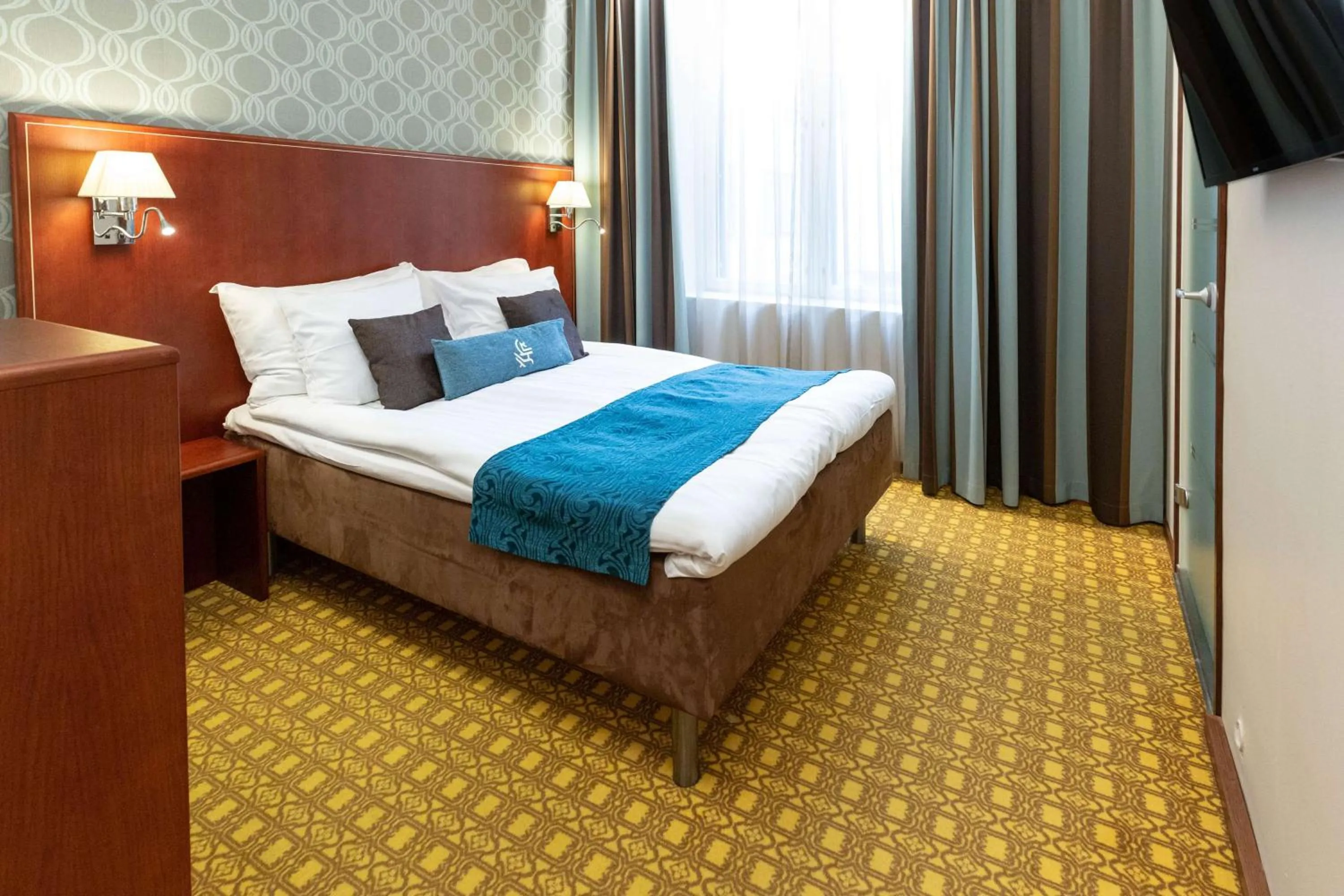 Bedroom, Bed in Scandic Atlas