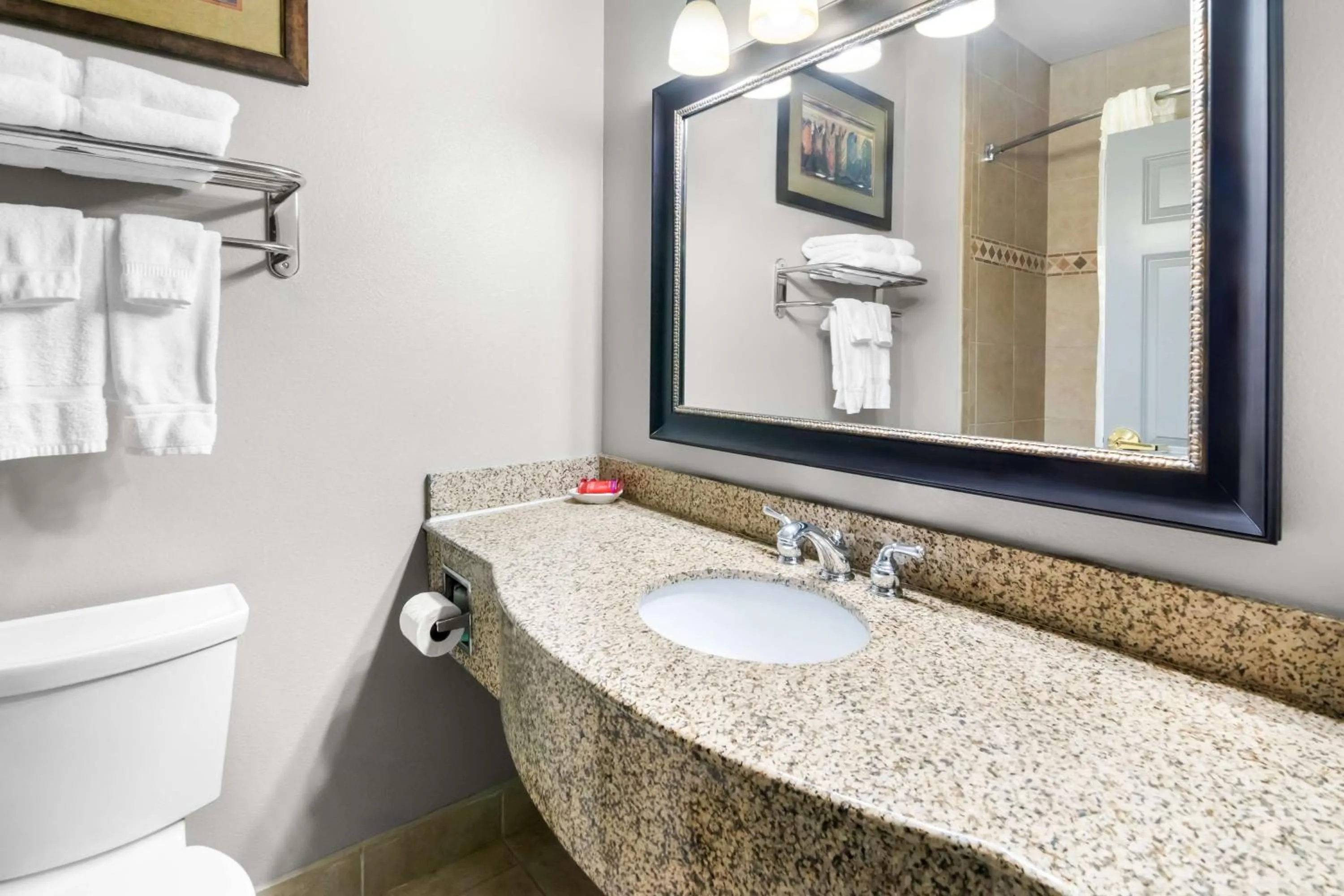 Bathroom in Big Country Hotel & Suites, SureStay Collection by BW