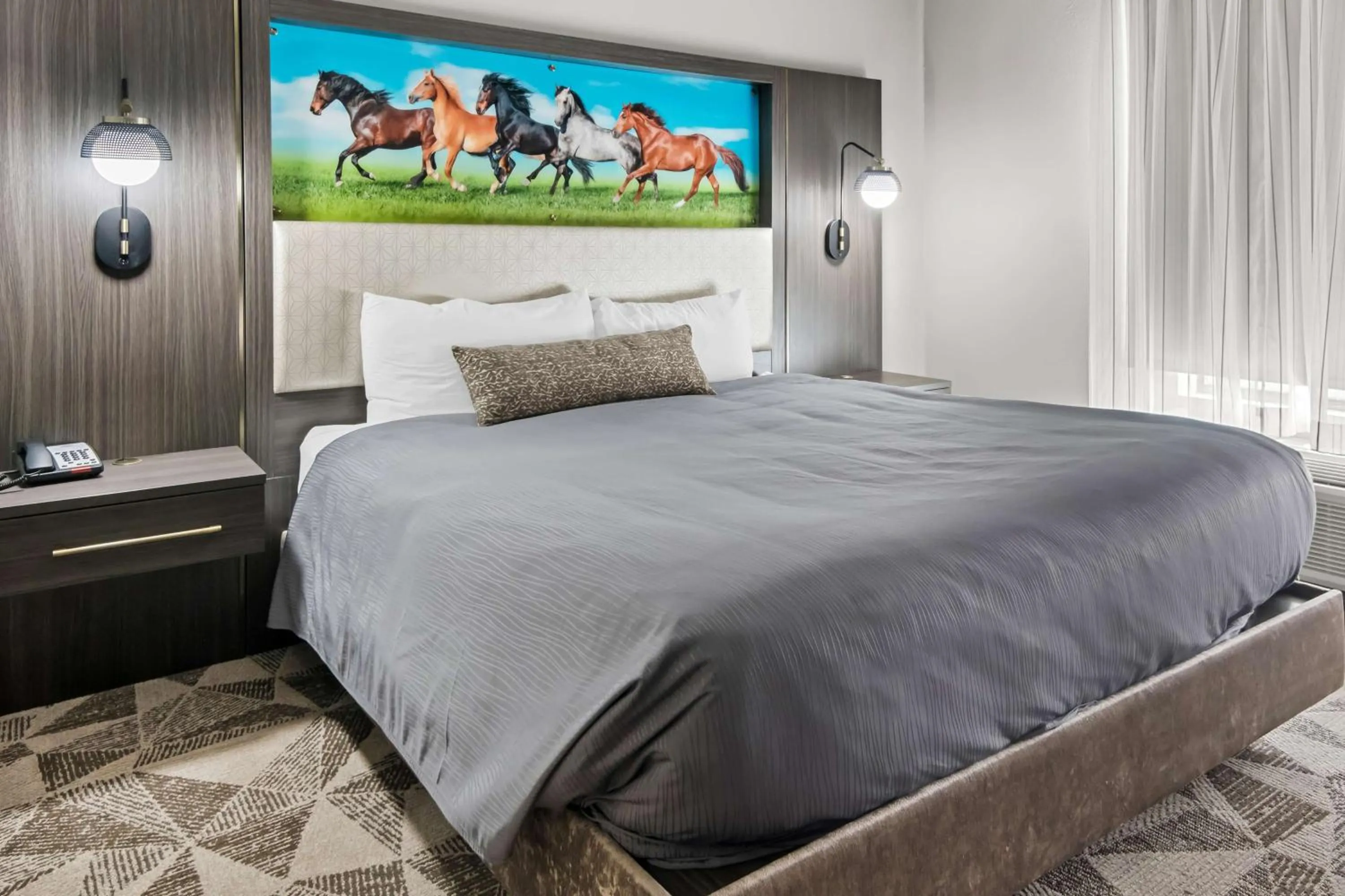 Bedroom, Bed in Big Country Hotel & Suites, SureStay Collection by BW