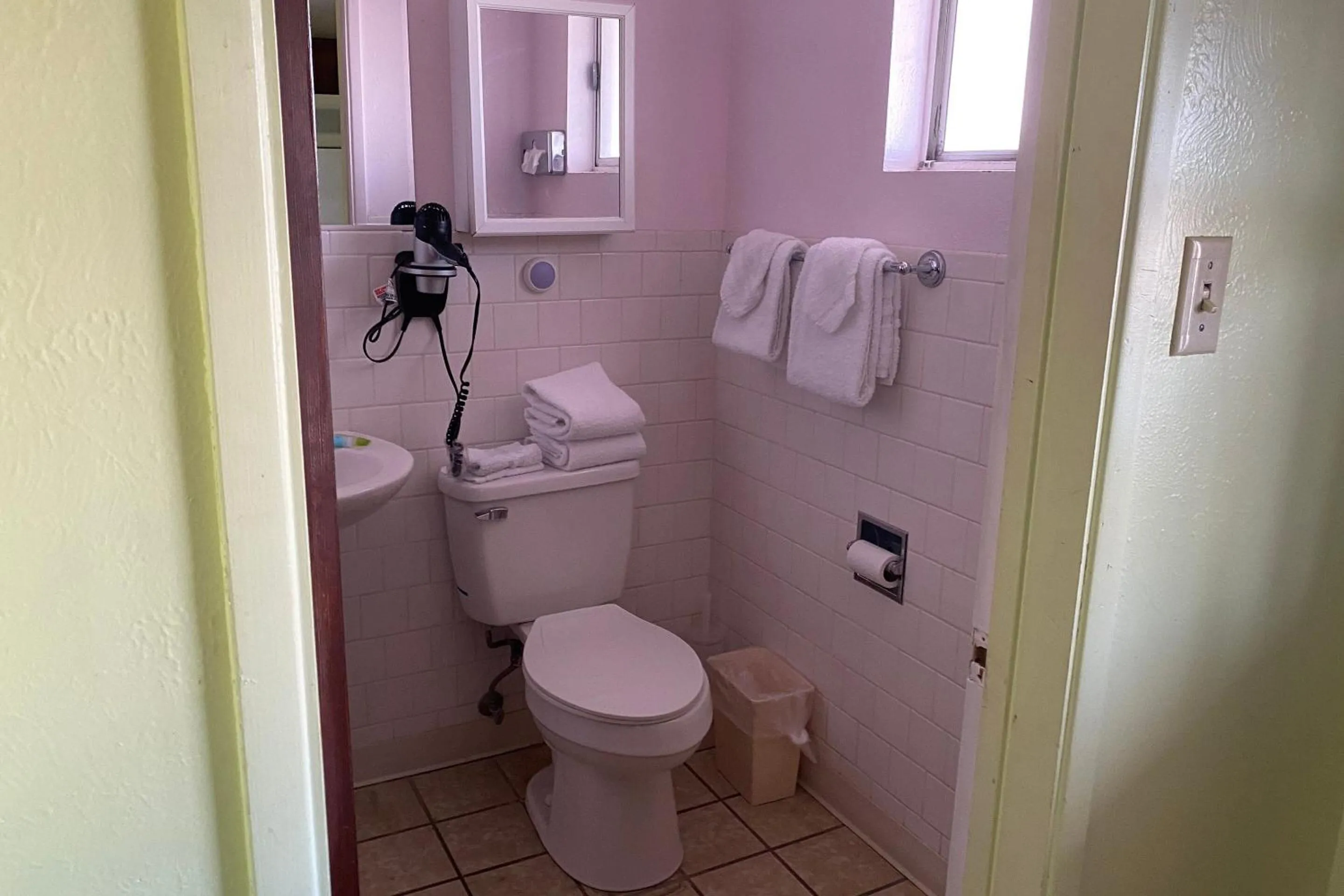 Bathroom in OYO Hotel Yuma AZ Desert Grove