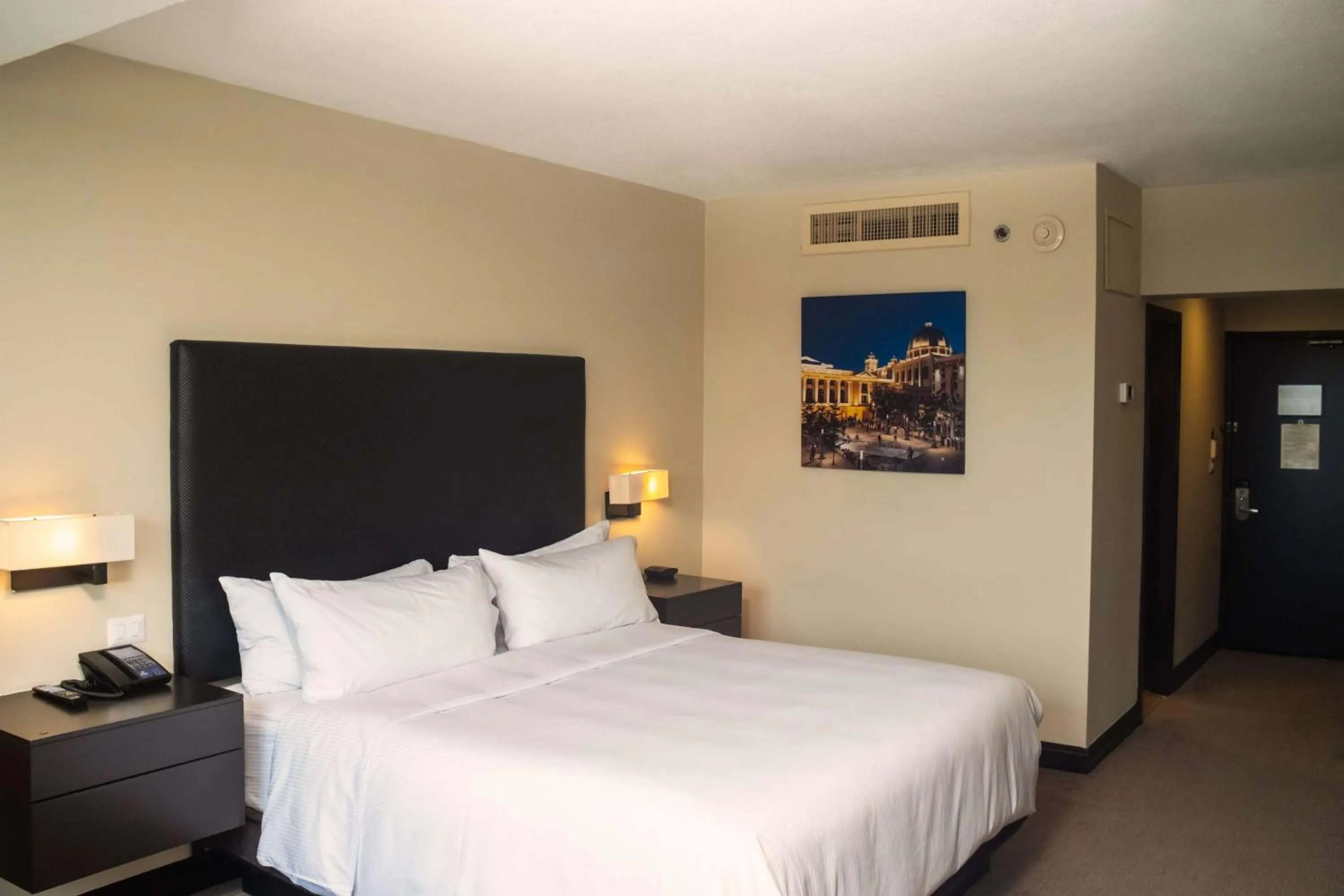 Bed in Hilton San Salvador