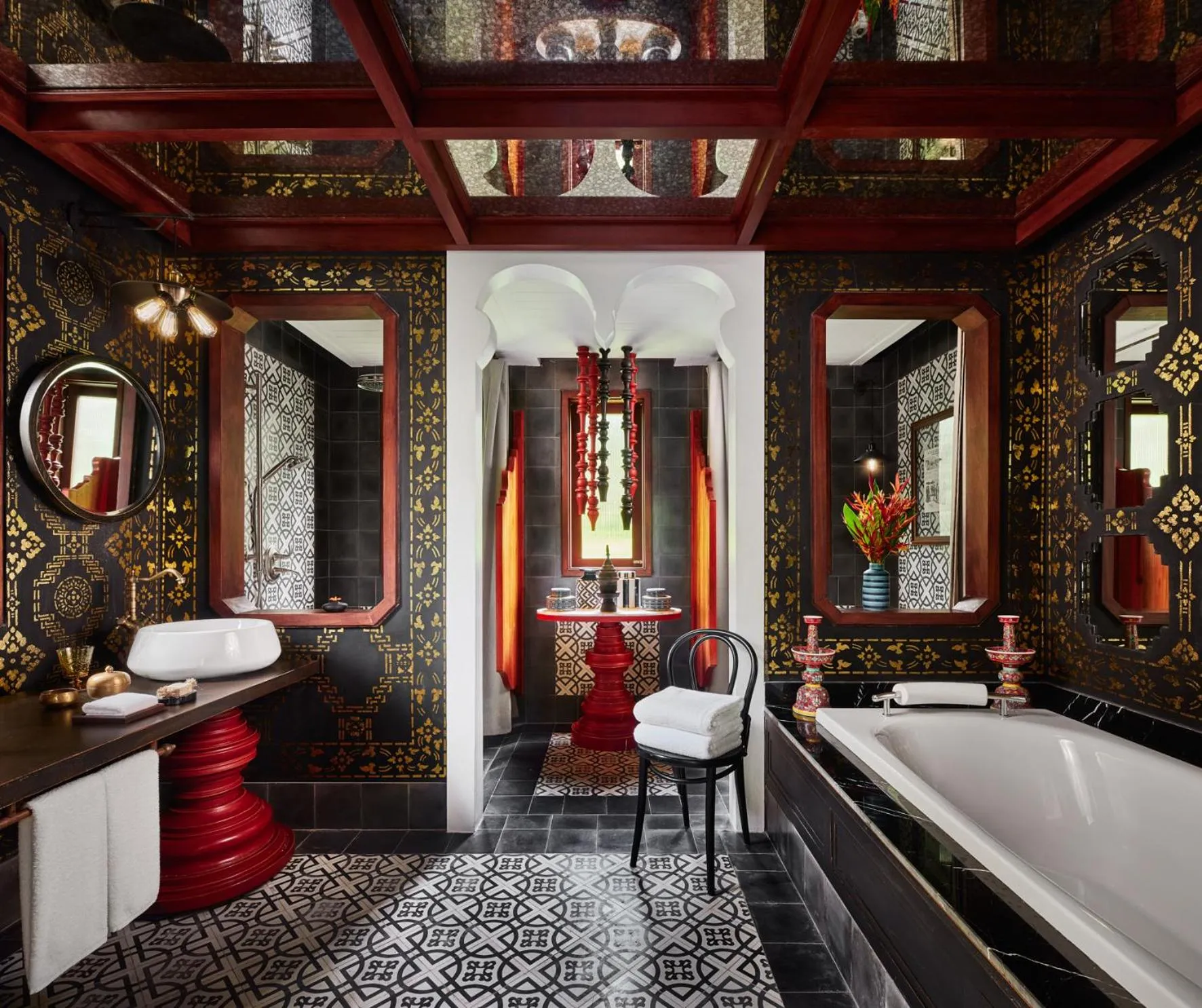 Bathroom in Rosewood Luang Prabang