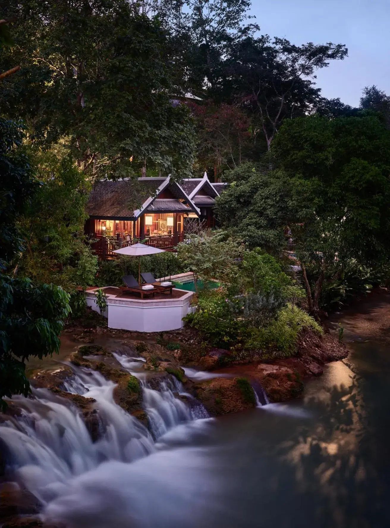 Waterfall Pool Villas King in Rosewood Luang Prabang Waterfall Pool Villas King in Rosewood Luang Prabang