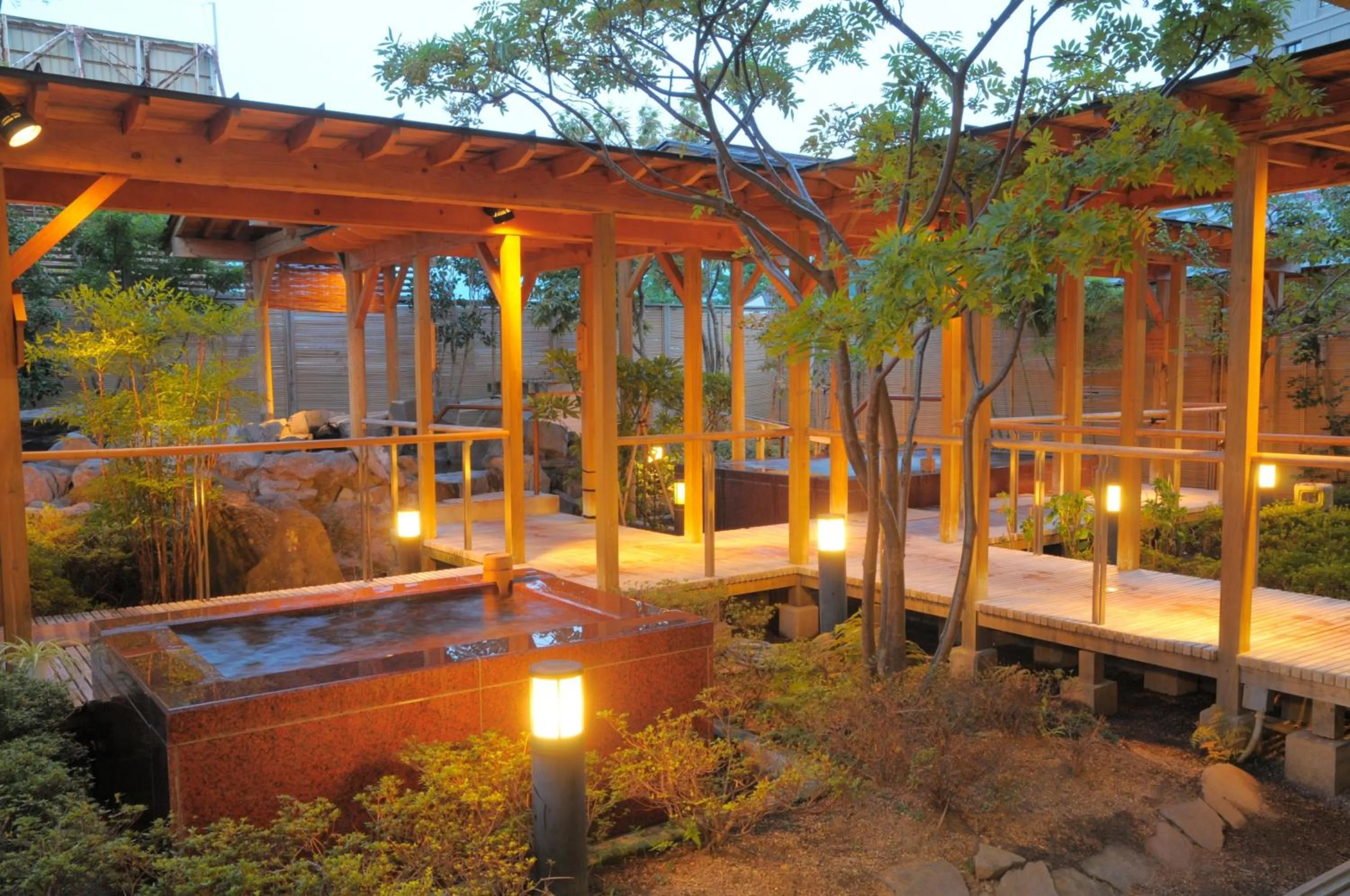 Hot Spring Bath in Yuzawa Grand Hotel