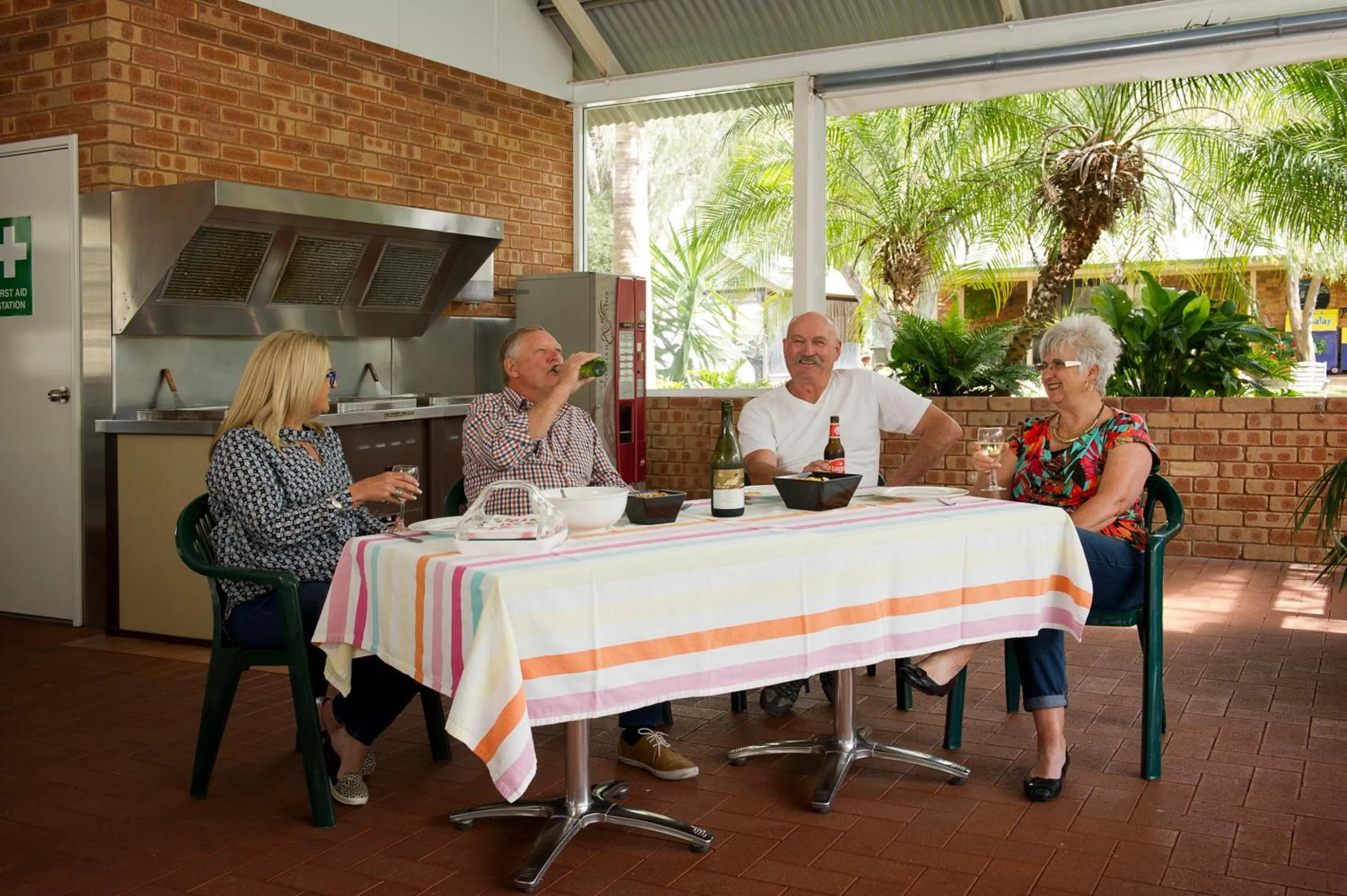 BBQ facilities in Mandalay Holiday Resort and Tourist Park