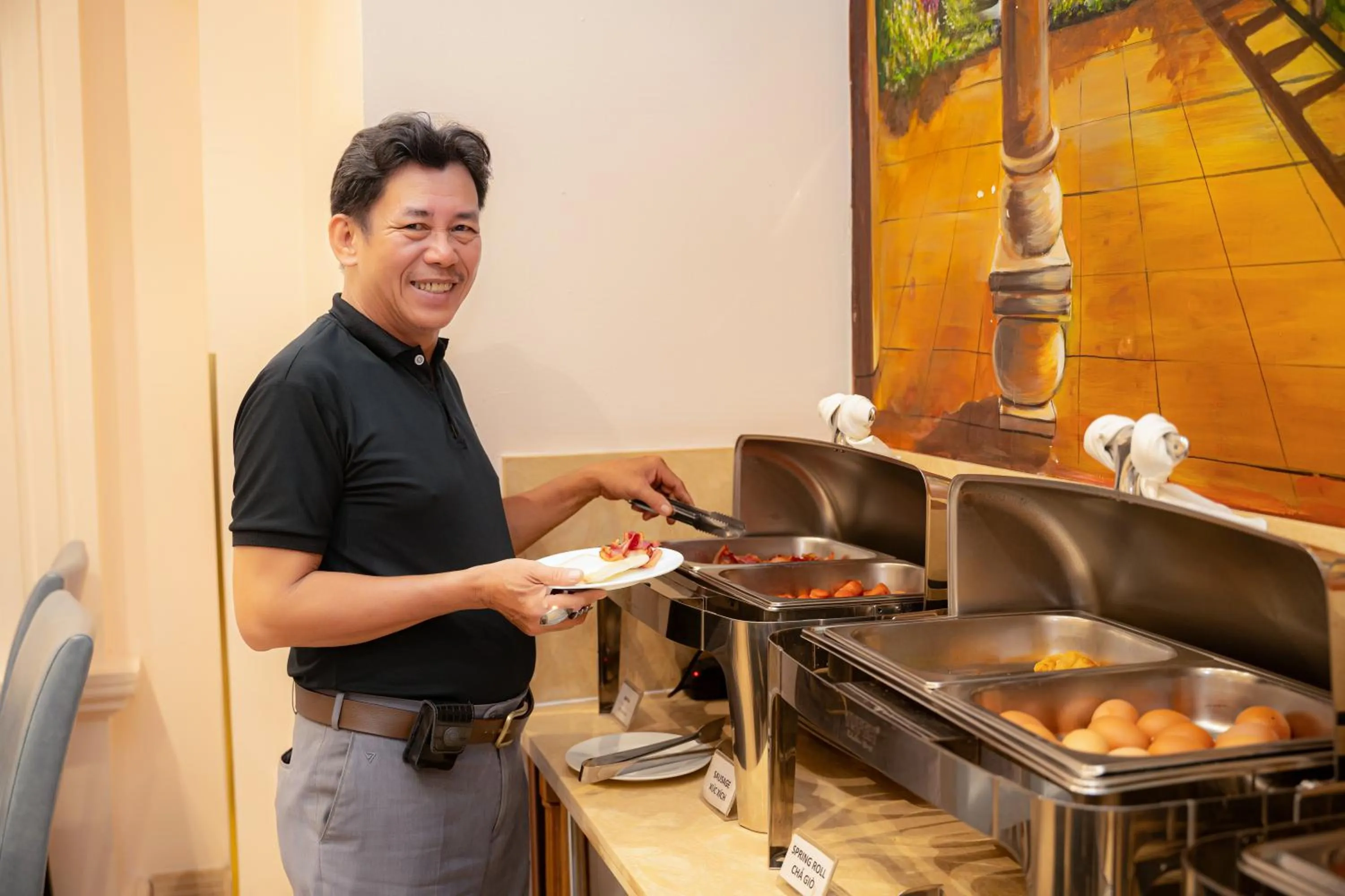 Buffet breakfast in Cap Town Hotel