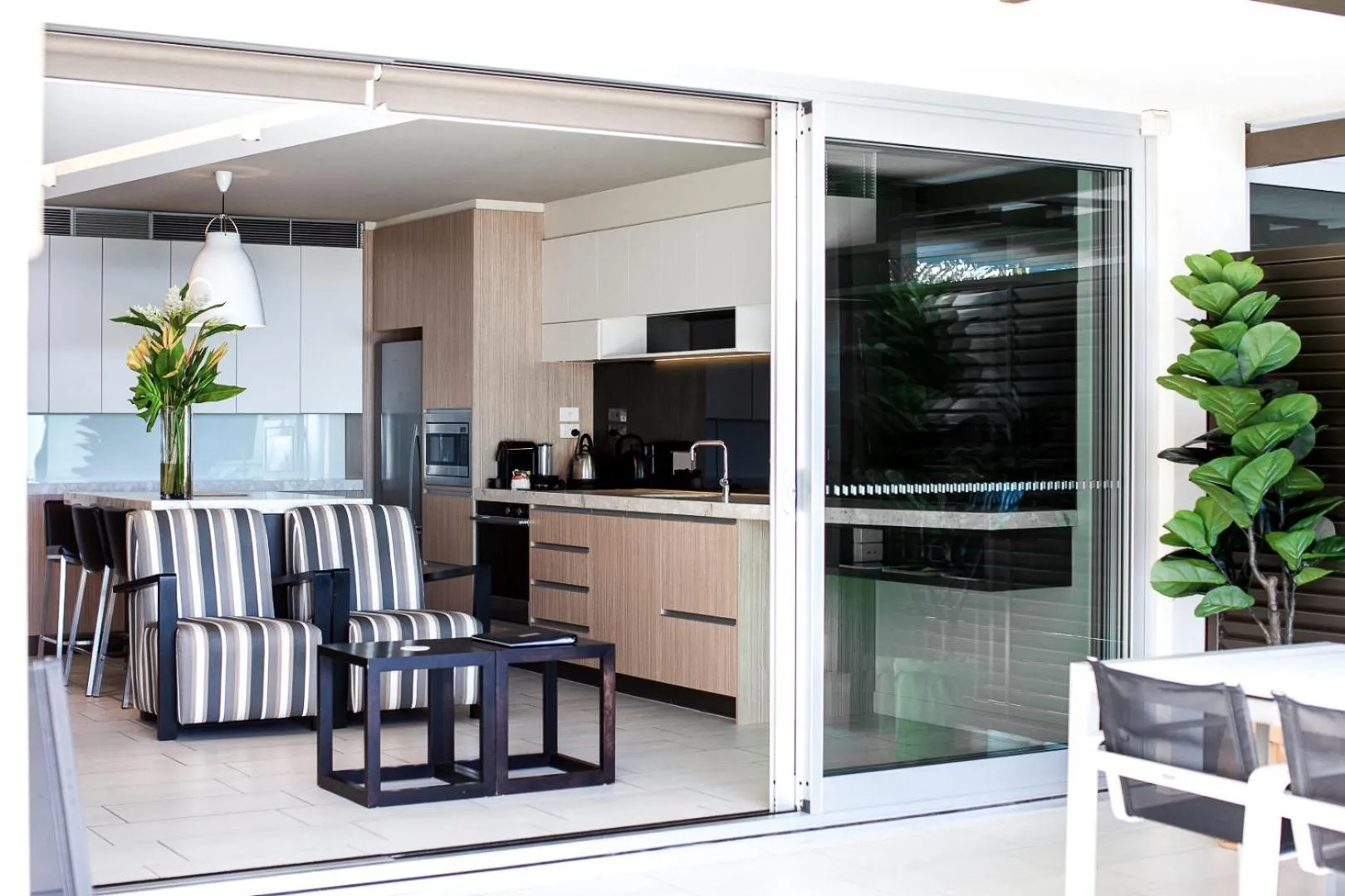 Living room in Seahaven Noosa Beachfront Resort
