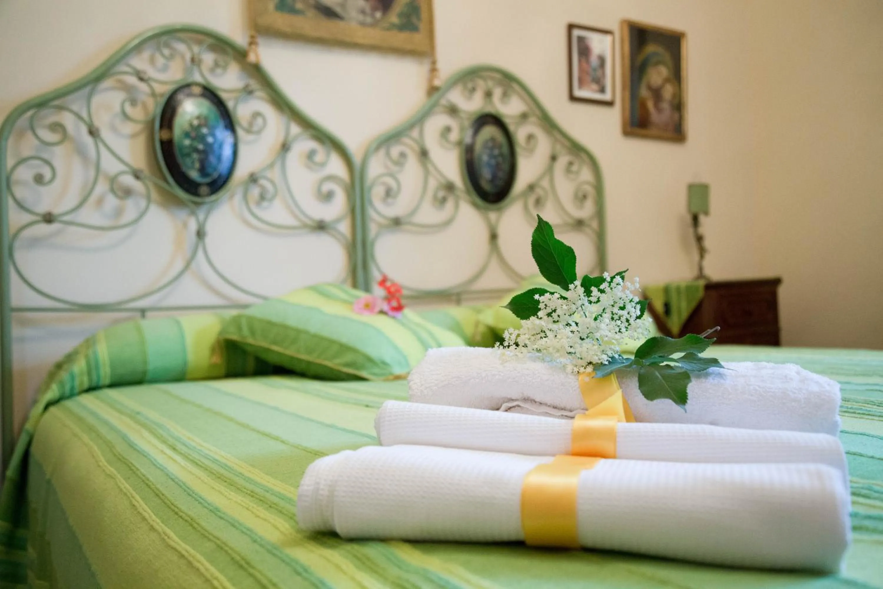 Decorative detail, Bed in POGGIO ECO B&B