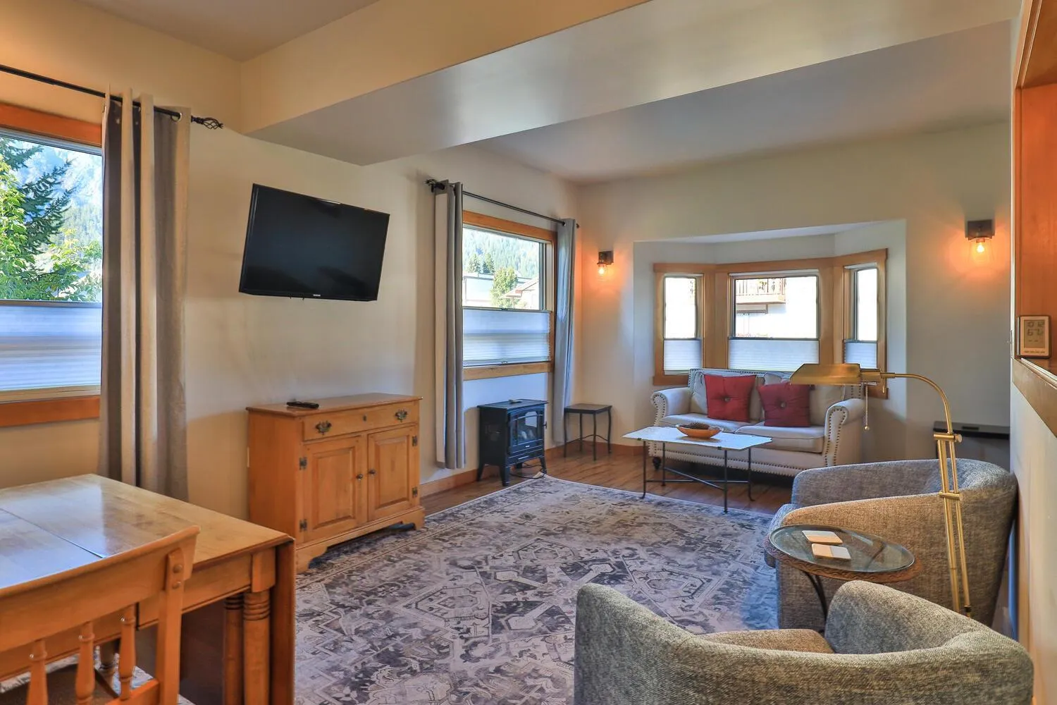 Living room in Solstice Suites