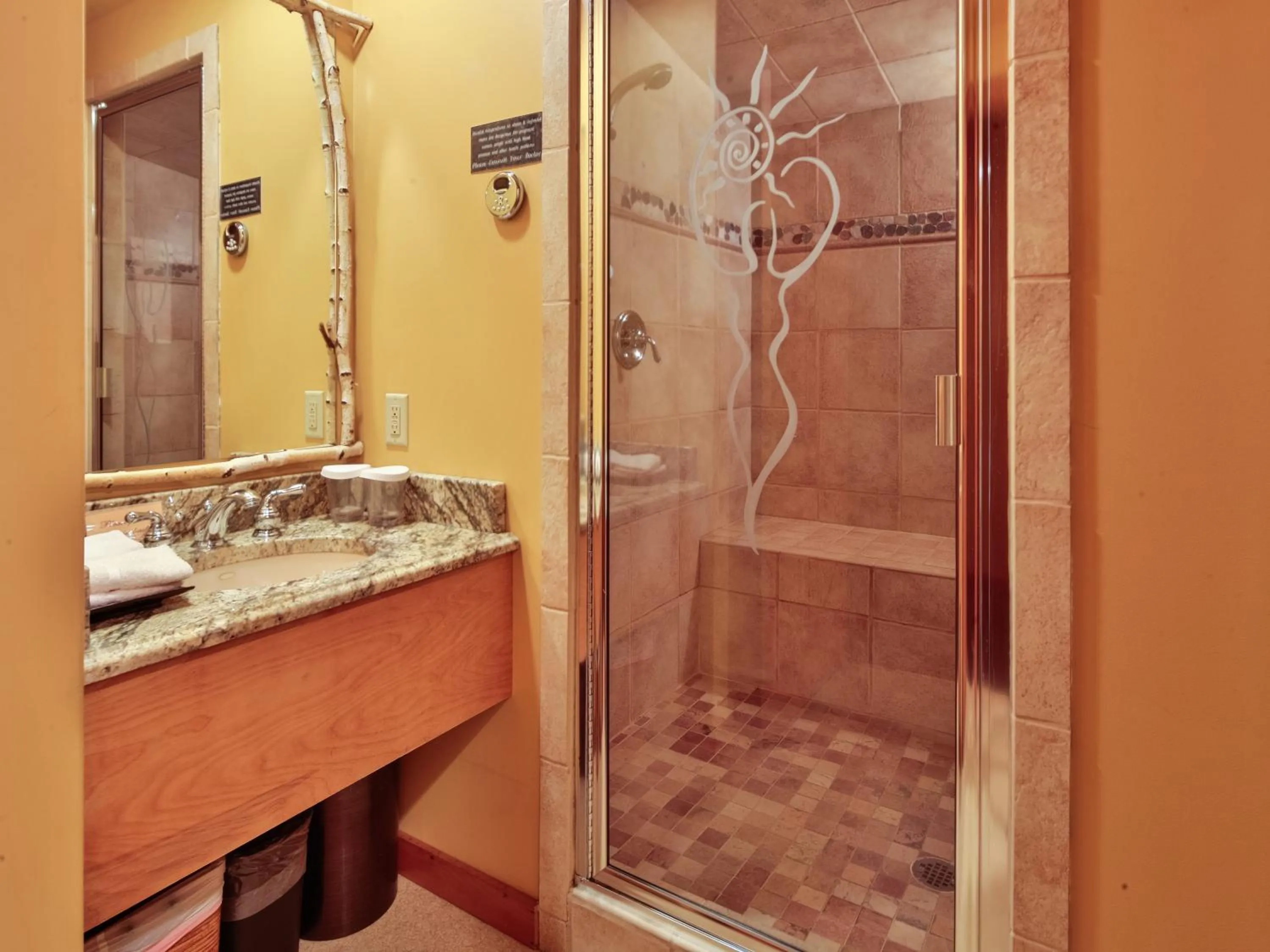 Shower in Solstice Suites