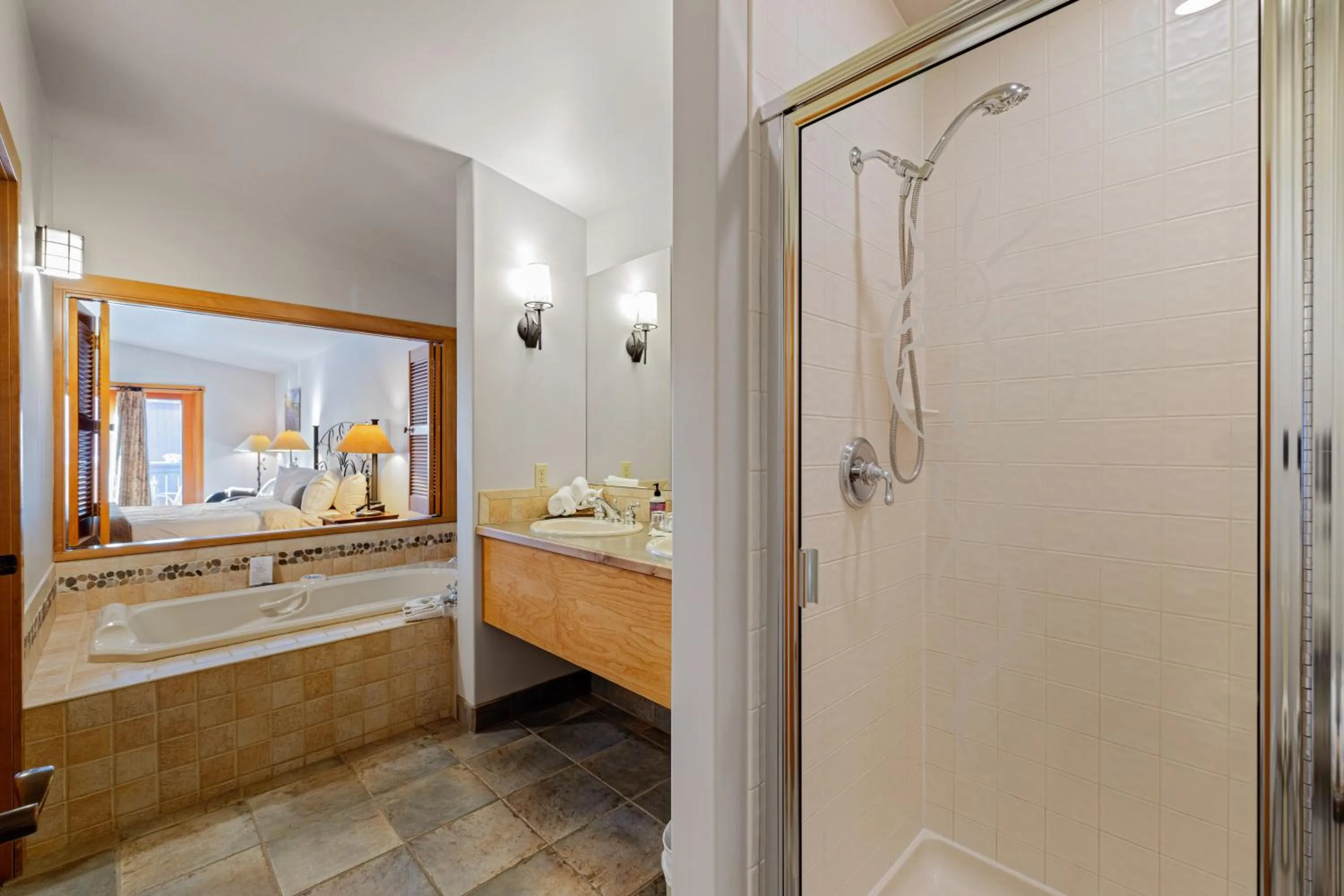 Shower in Solstice Suites